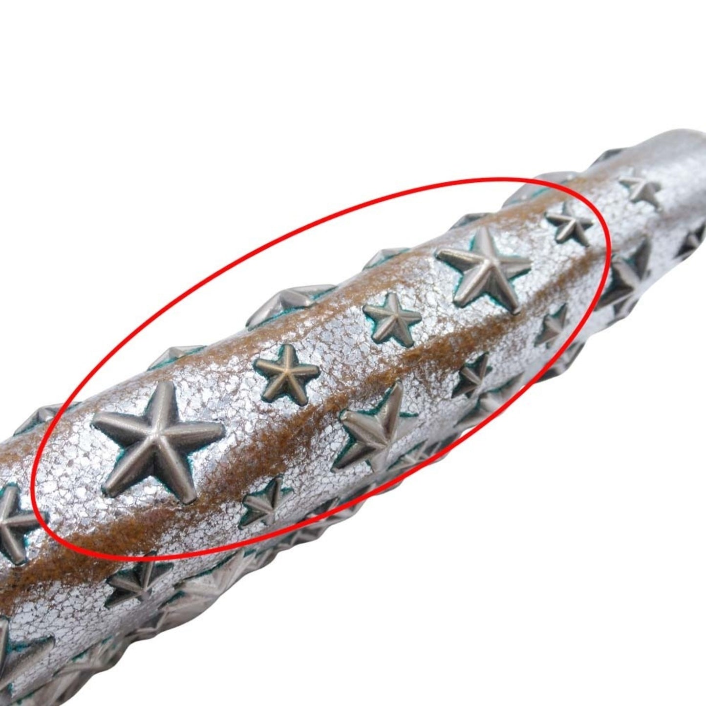 JIMMY CHOO FILIPA Star Stud Long Wallet with Coin Purse, Metallic Silver, for Men and Women