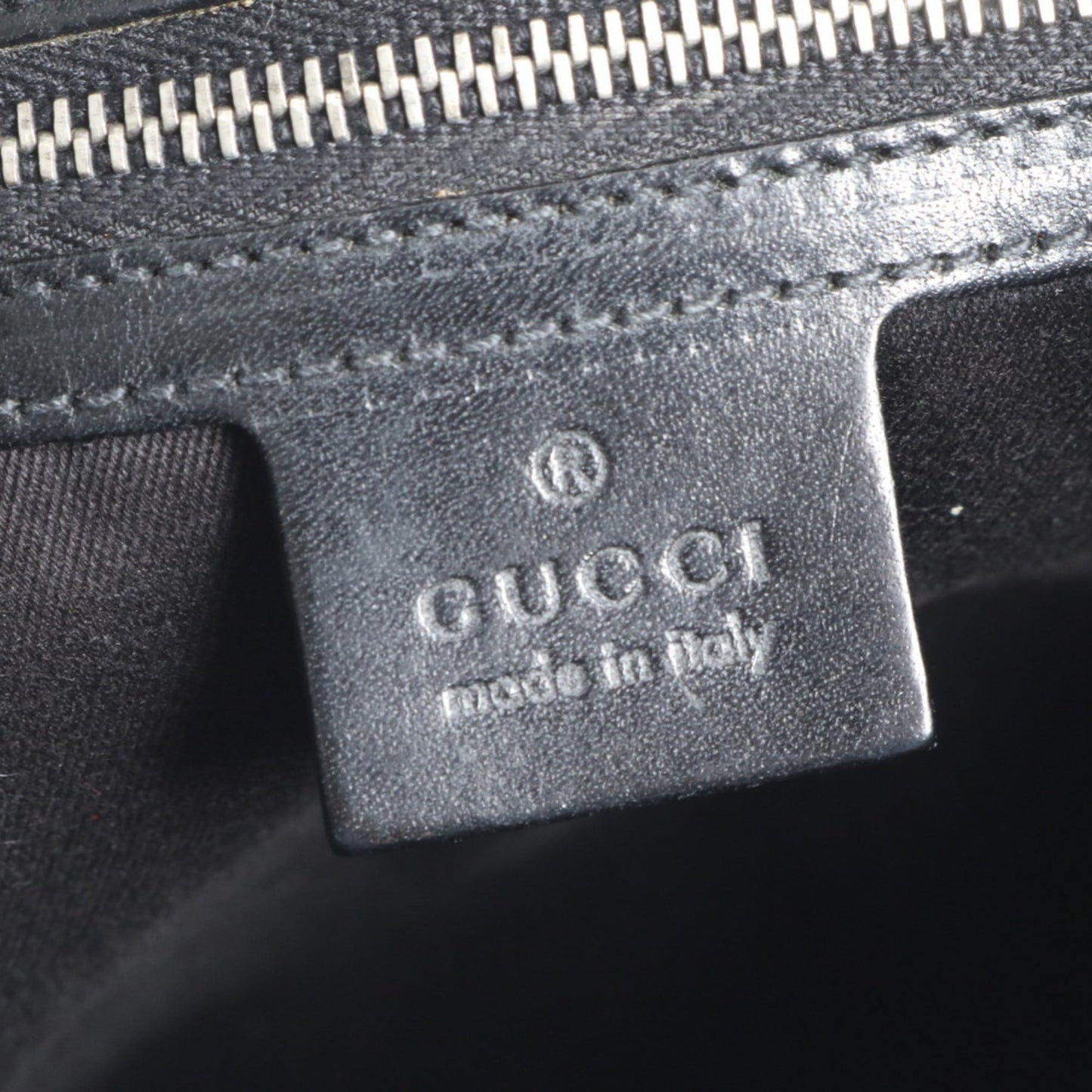 Gucci GG Canvas 109097 Leather Shoulder Bag, Handbag, Black, Women's