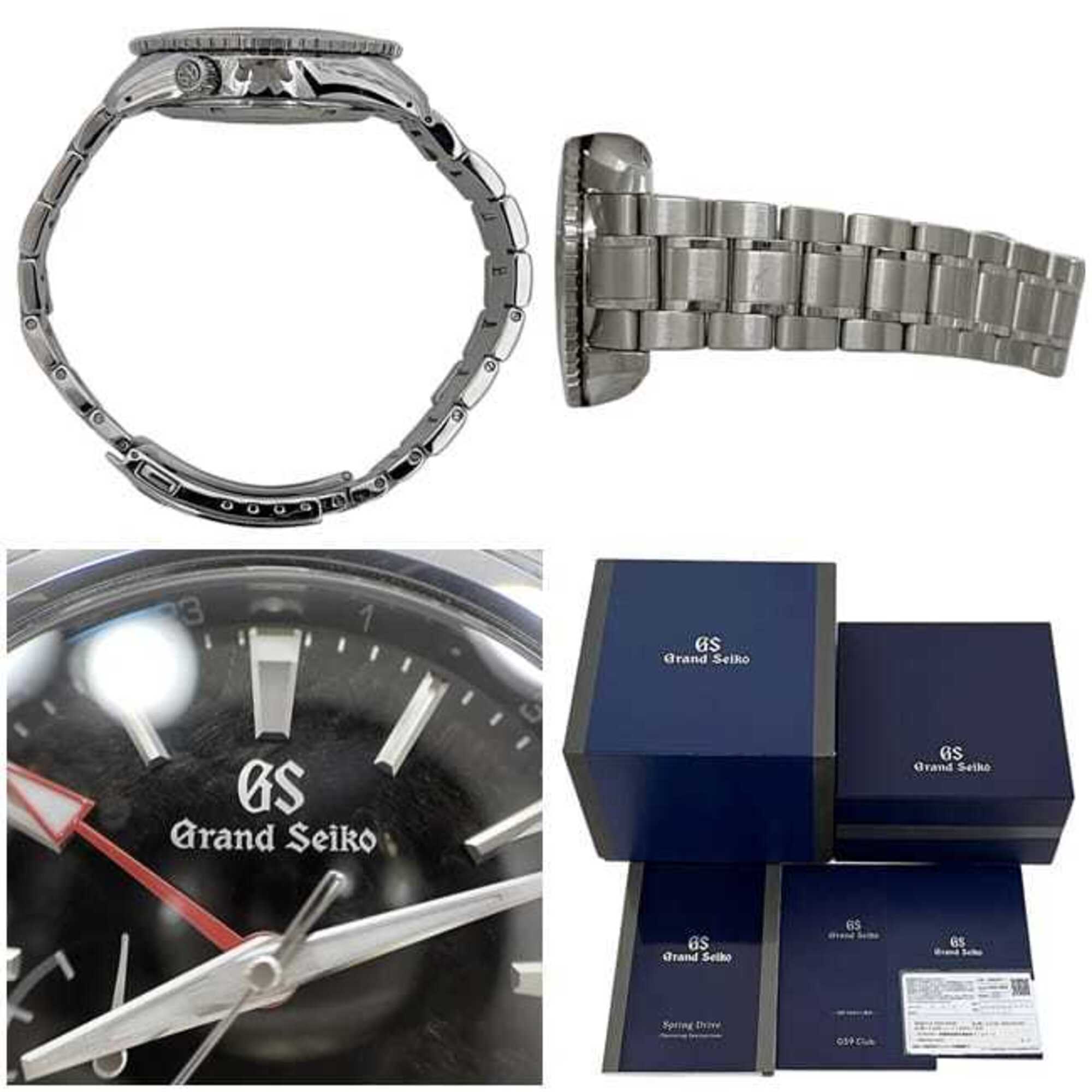 Grand Seiko Sport GMT Watch, Black, White, Silver, Spring Drive, SBGE277 9R66-0BK0, Automatic, Stainless Steel — Very Good