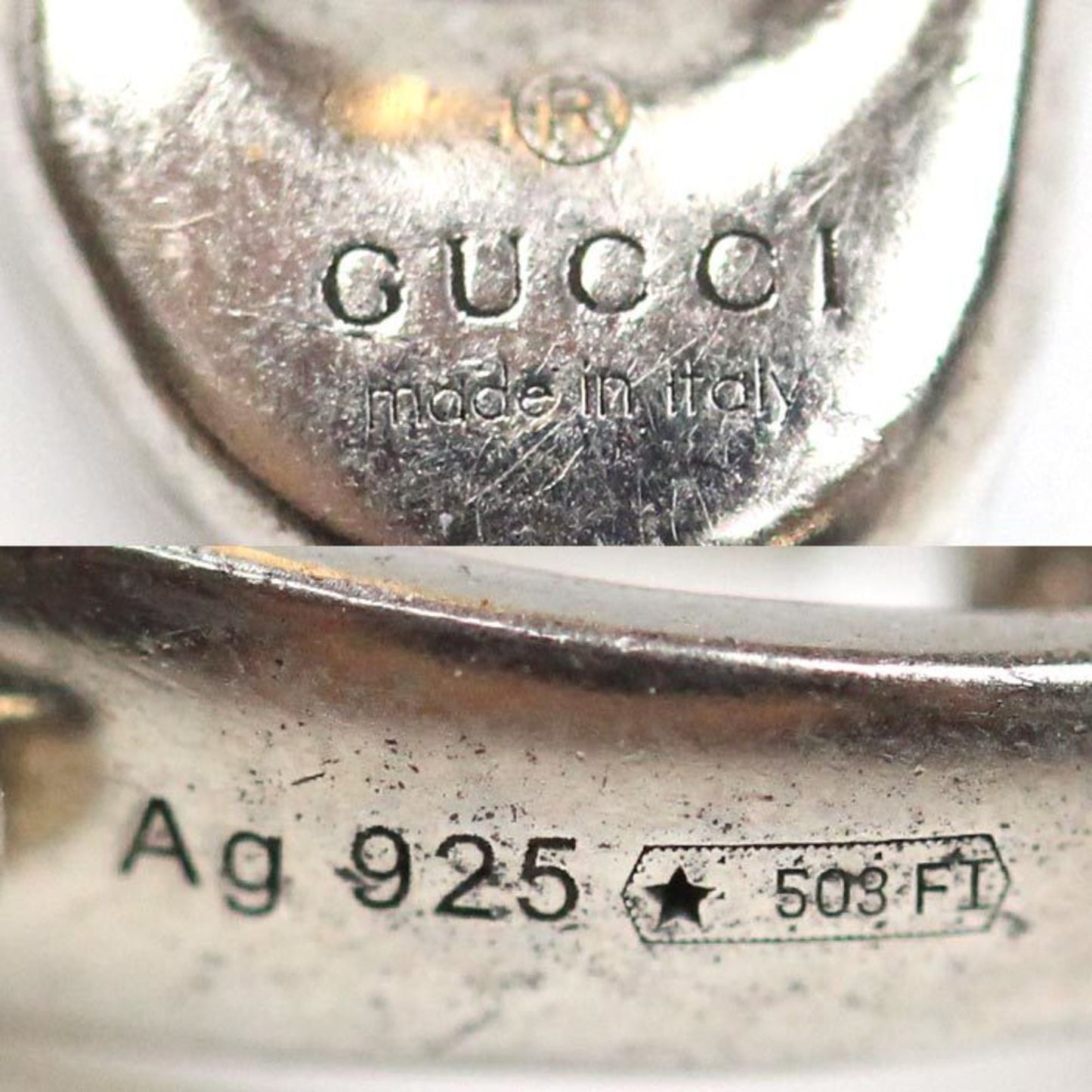 GUCCI Men's Silver 925 Tiger Head Necklace 433608, 17.2g, 60cm