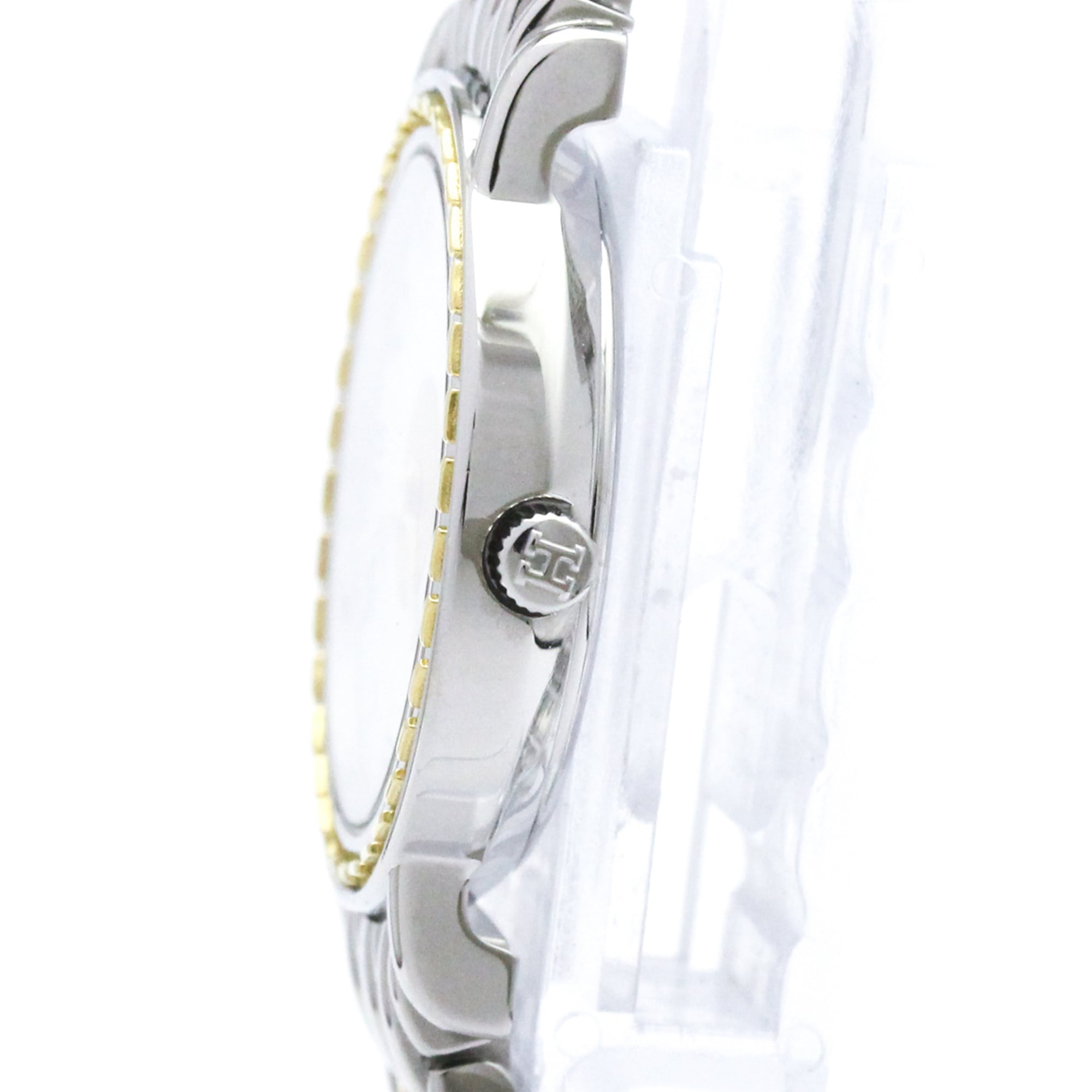 HERMES Sellier Gold Plated Steel Quartz Ladies Watch SE4.220 Polished — Very Good