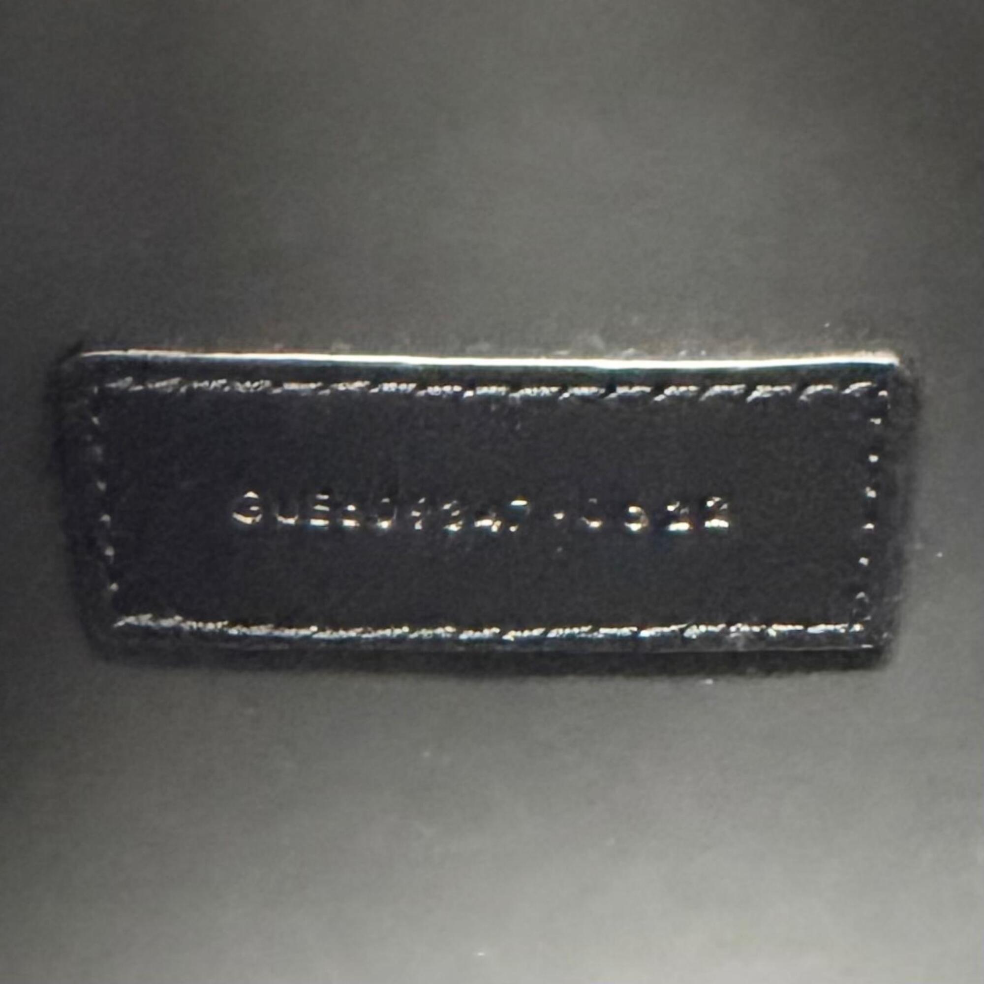 Yves Saint Laurent SAINT LAURENT PARIS 609347 Grain Calf Leather Travel Pouch Clutch Bag with Logo, Black, Made in Italy, Men's, Dust — Like New