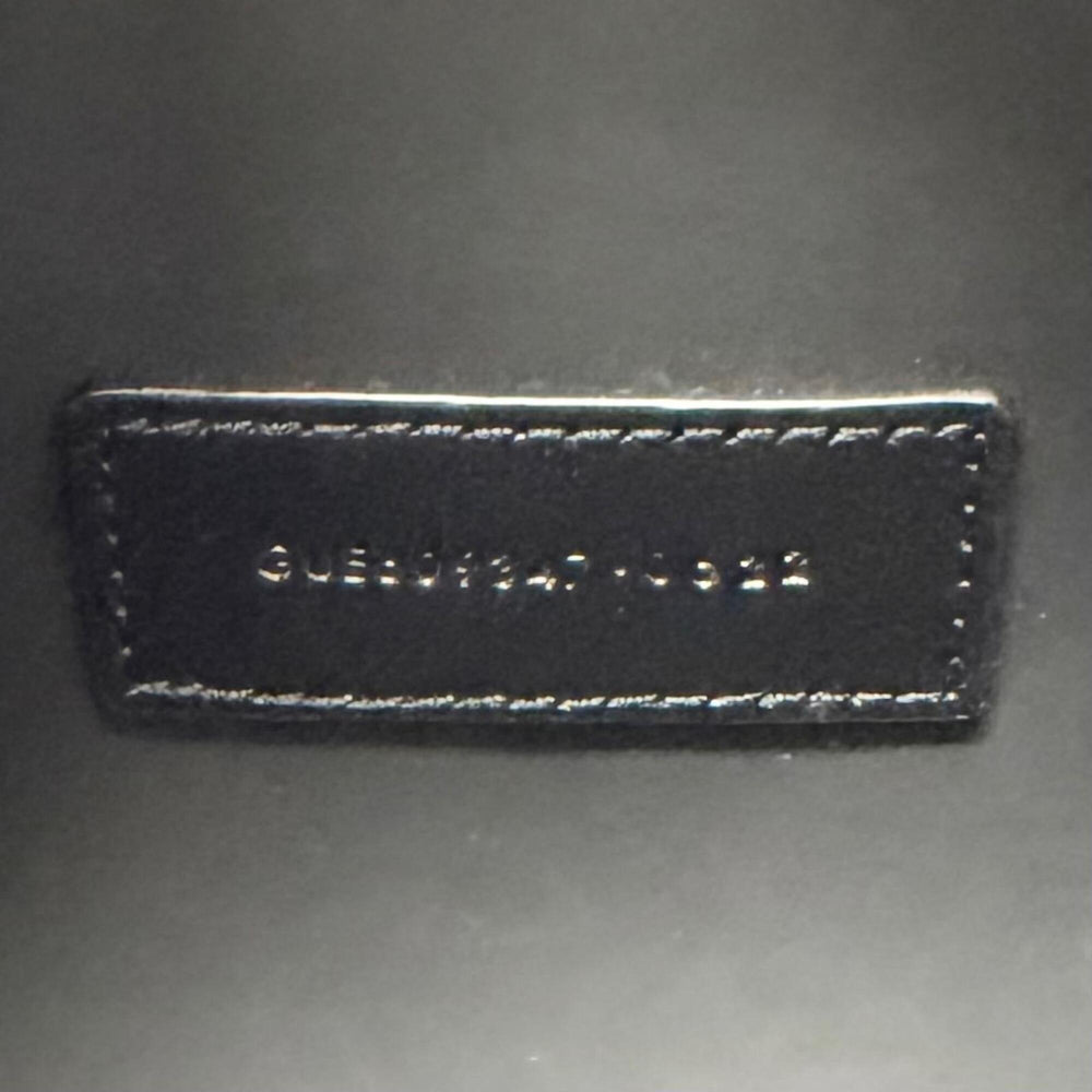 Yves Saint Laurent SAINT LAURENT PARIS 609347 Grain Calf Leather Travel Pouch Clutch Bag with Logo, Black, Made in Italy, Men's, Dust — Like New