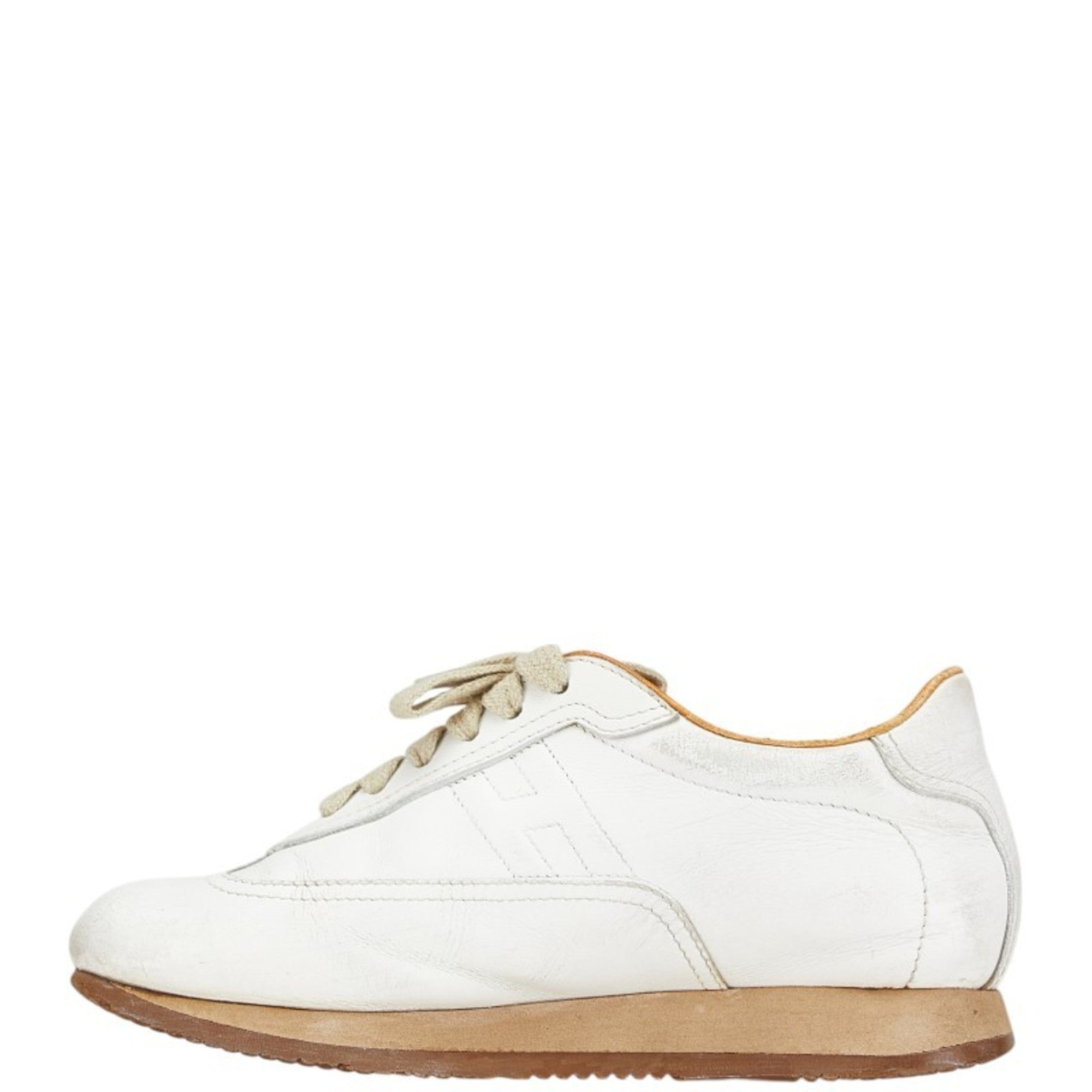 Hermes Quick Sneakers Size: 36 White Leather Women's HERMES