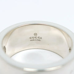 Gucci G 8.5 Ring, Sterling Silver, Approx. 7.7g, Logo, Women's — Like New