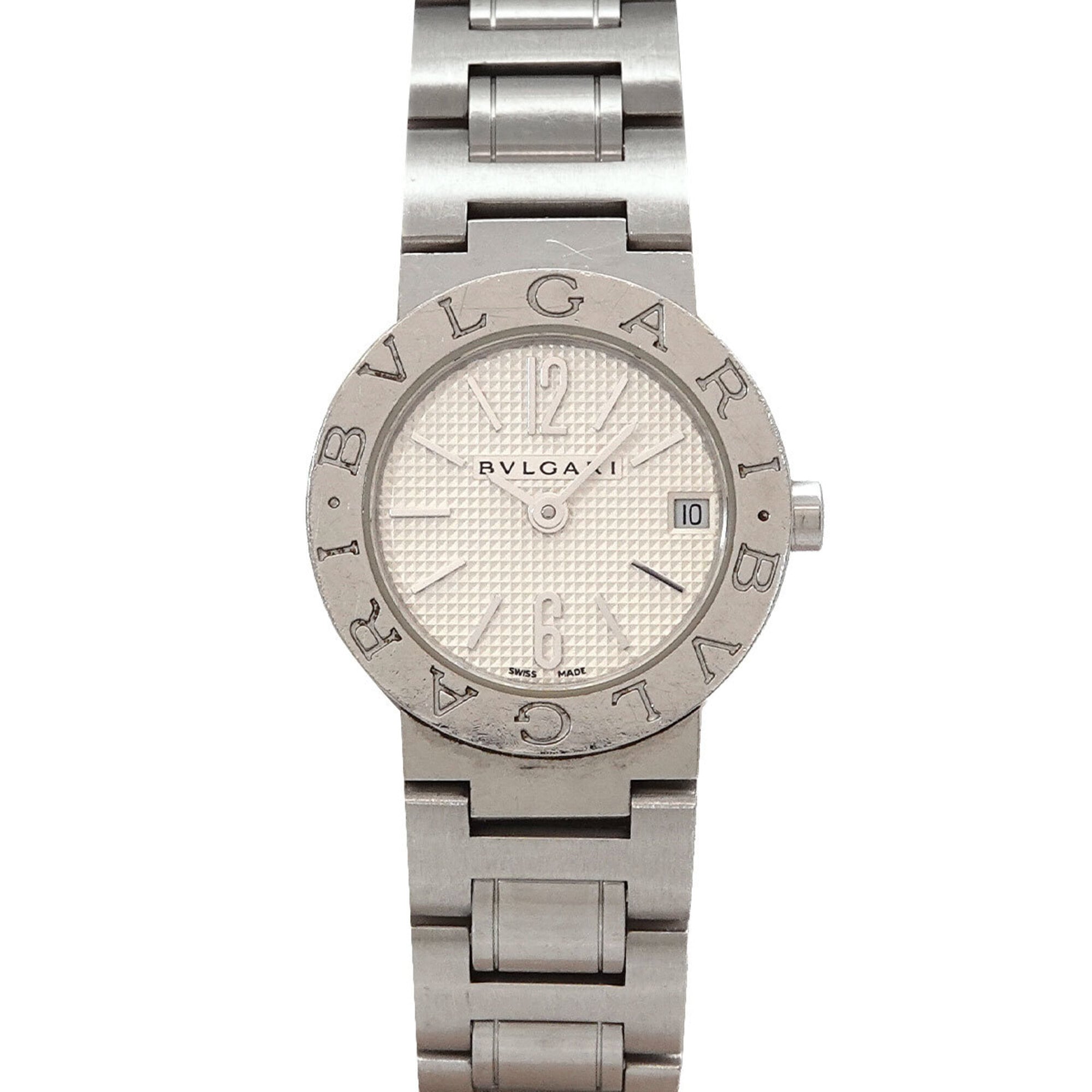BVLGARI BB23SS Women's Watch Date Silver Quartz — Very Good