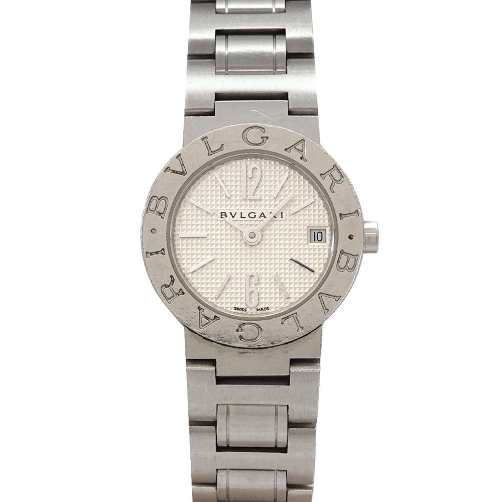 BVLGARI BB23SS Women's Watch Date Silver Quartz — Very Good