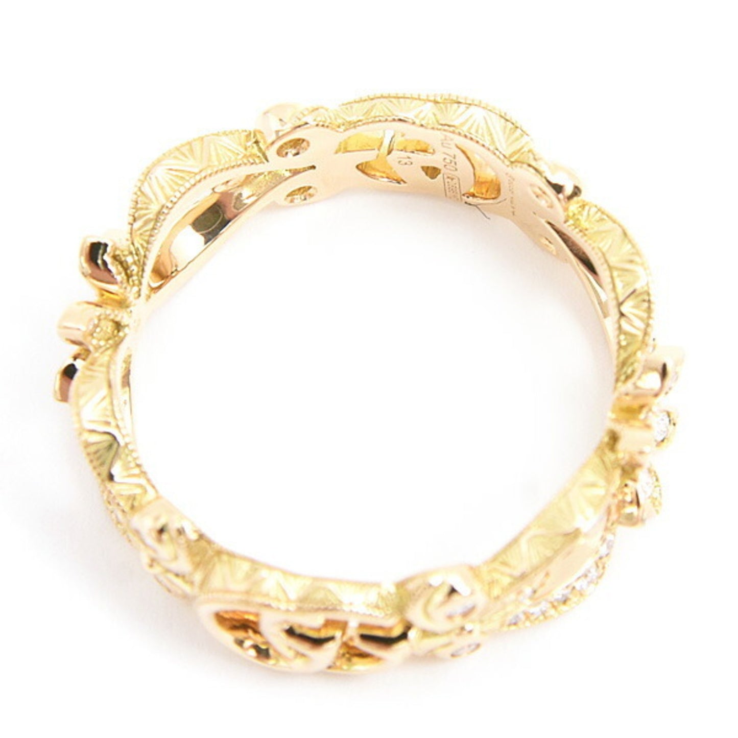 Gucci Flora Diamond Ring for Women in Yellow Gold 750YG