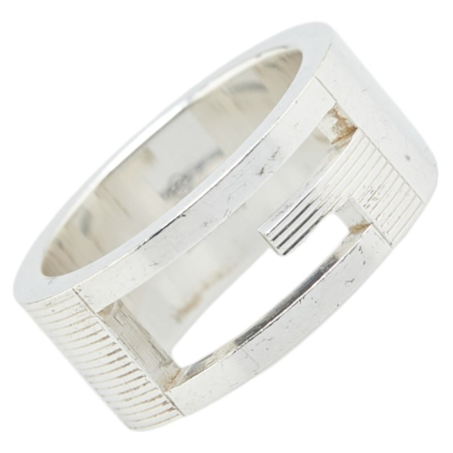 Gucci Branded G Ring, SV925 Silver, Women's, GUCCI