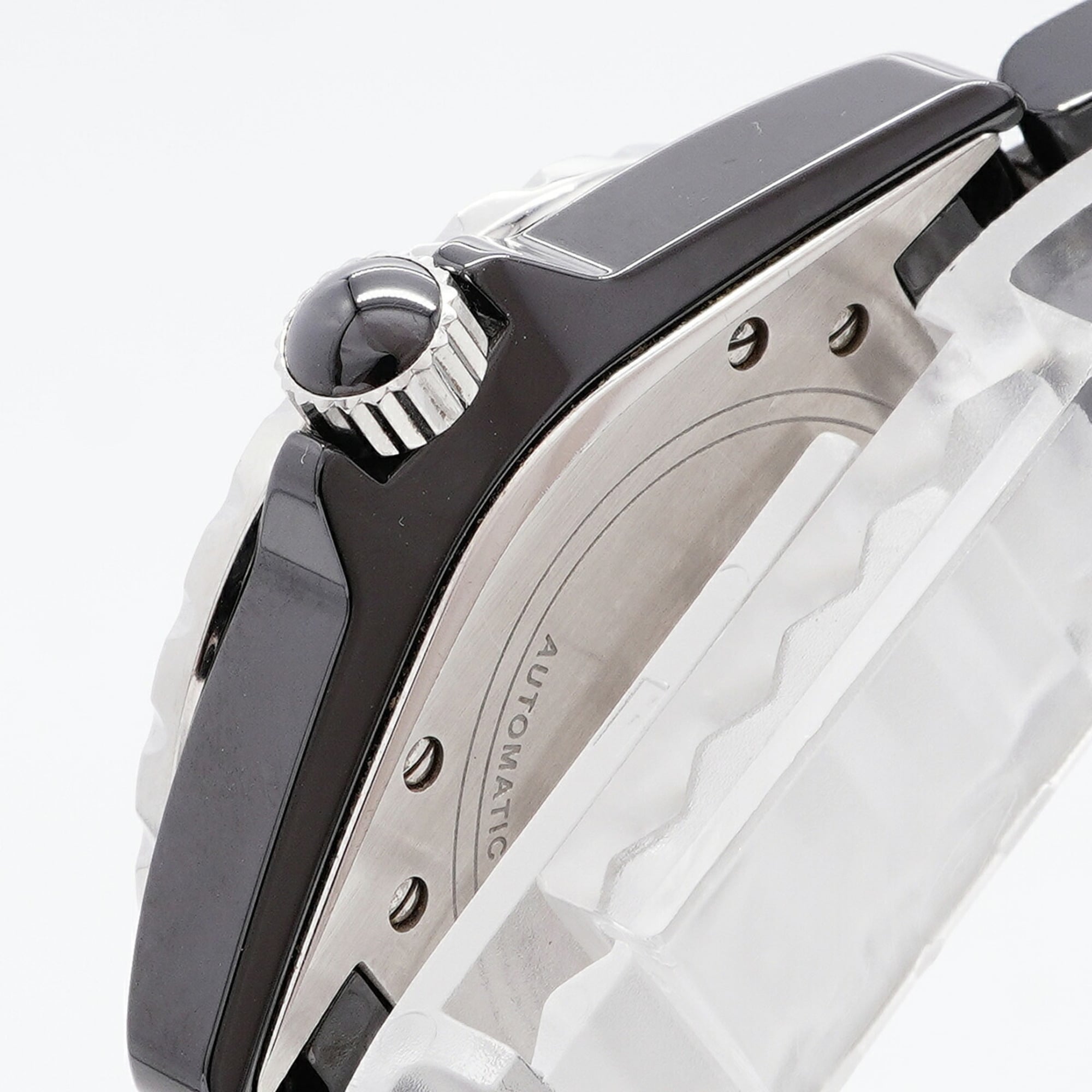 Chanel J12 Diamond Bezel H1174 Black Dial Men's Watch — Good