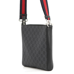 Gucci GG Supreme Shoulder Bag, Small Handbag 523599, GUCCI for Men, Black — Like New