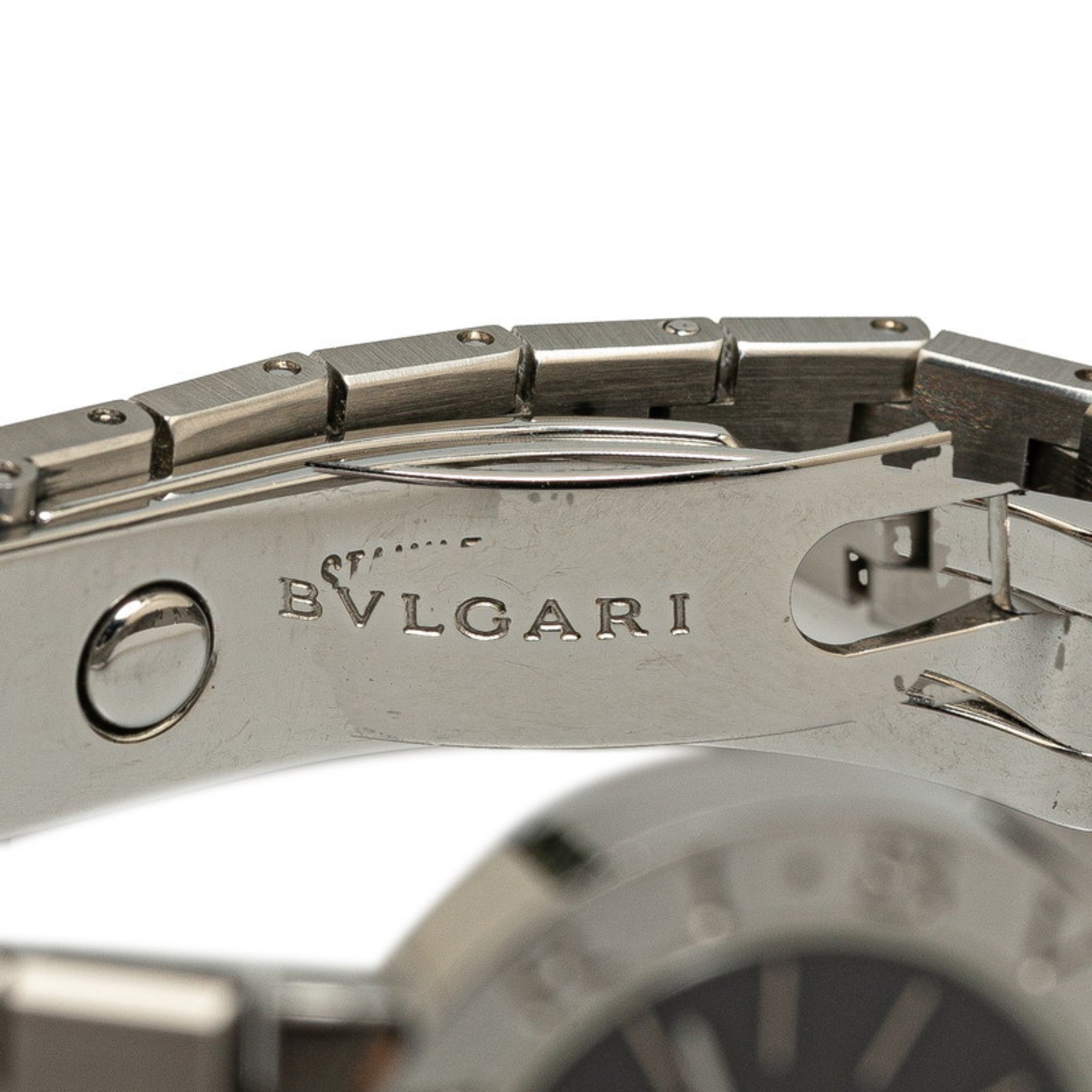 BVLGARI Watch BB23SS Quartz Black Dial Stainless Steel Women's — Good