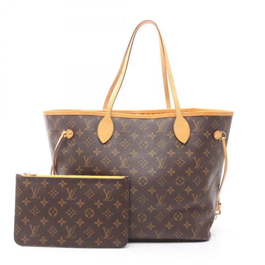 Louis Vuitton Neverfull MM Tote Bag, Coated Canvas and Leather, Monogram, Women's, Brown, M40997