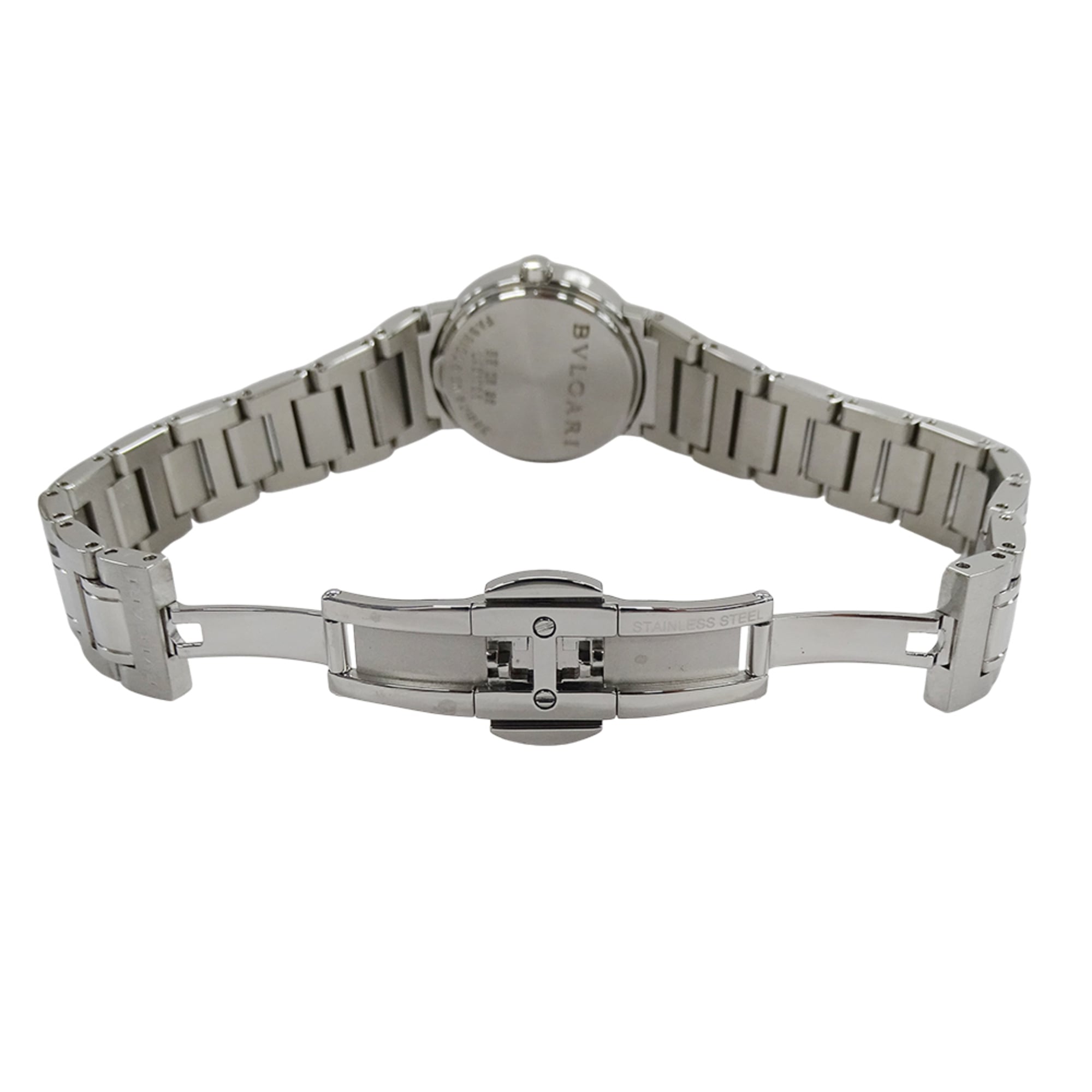 Bulgari BVLGARI Women's Watch, Brand: Date Quartz QZ Stainless Steel SS BB26SS Silver White — Good