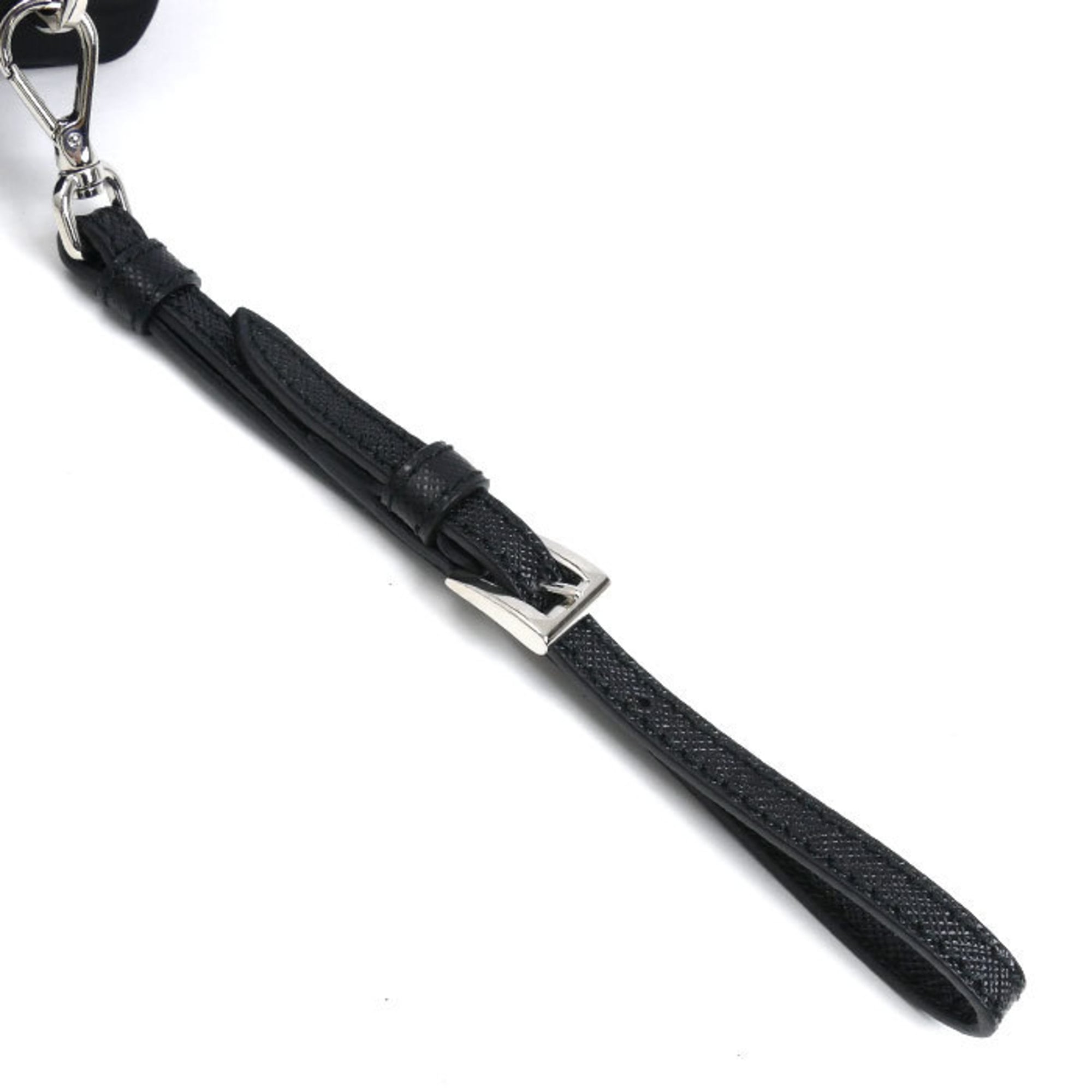 PRADA Tessuto Triangle Pouch, Black, 1NE175 R067 F0002, Women's