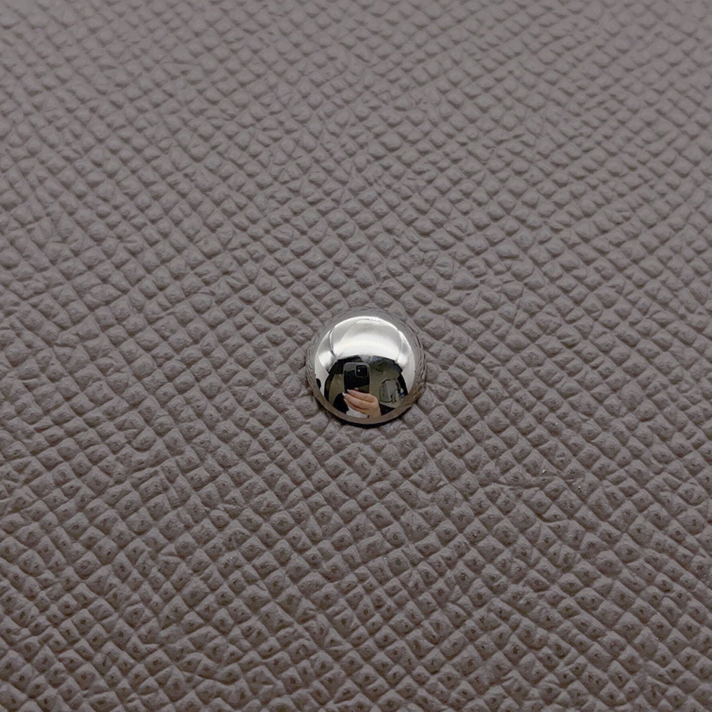 Hermès Bolide 27 Etain Epsom handbag with A stamp. HERMES 2-way shoulder bag.