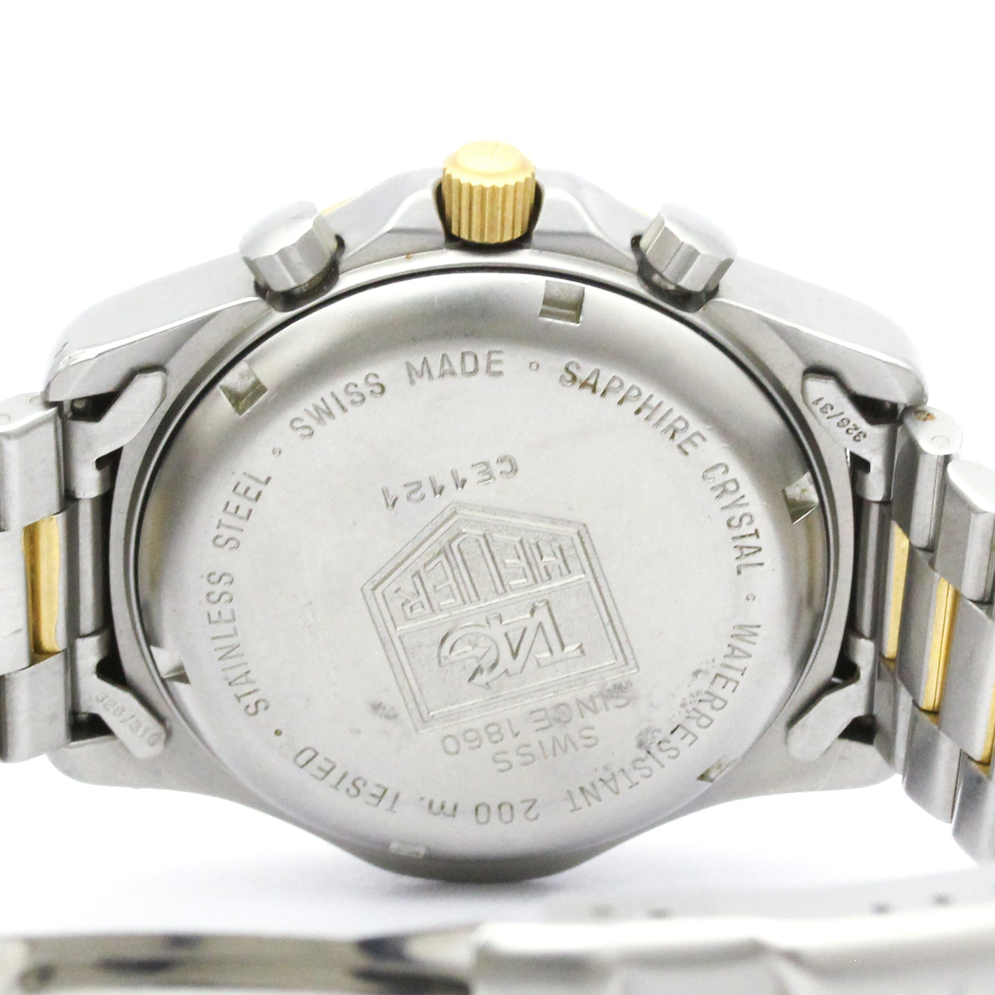 TAG HEUER 2000 Professional Chronograph Gold Plated Steel Watch CE1121 — Good