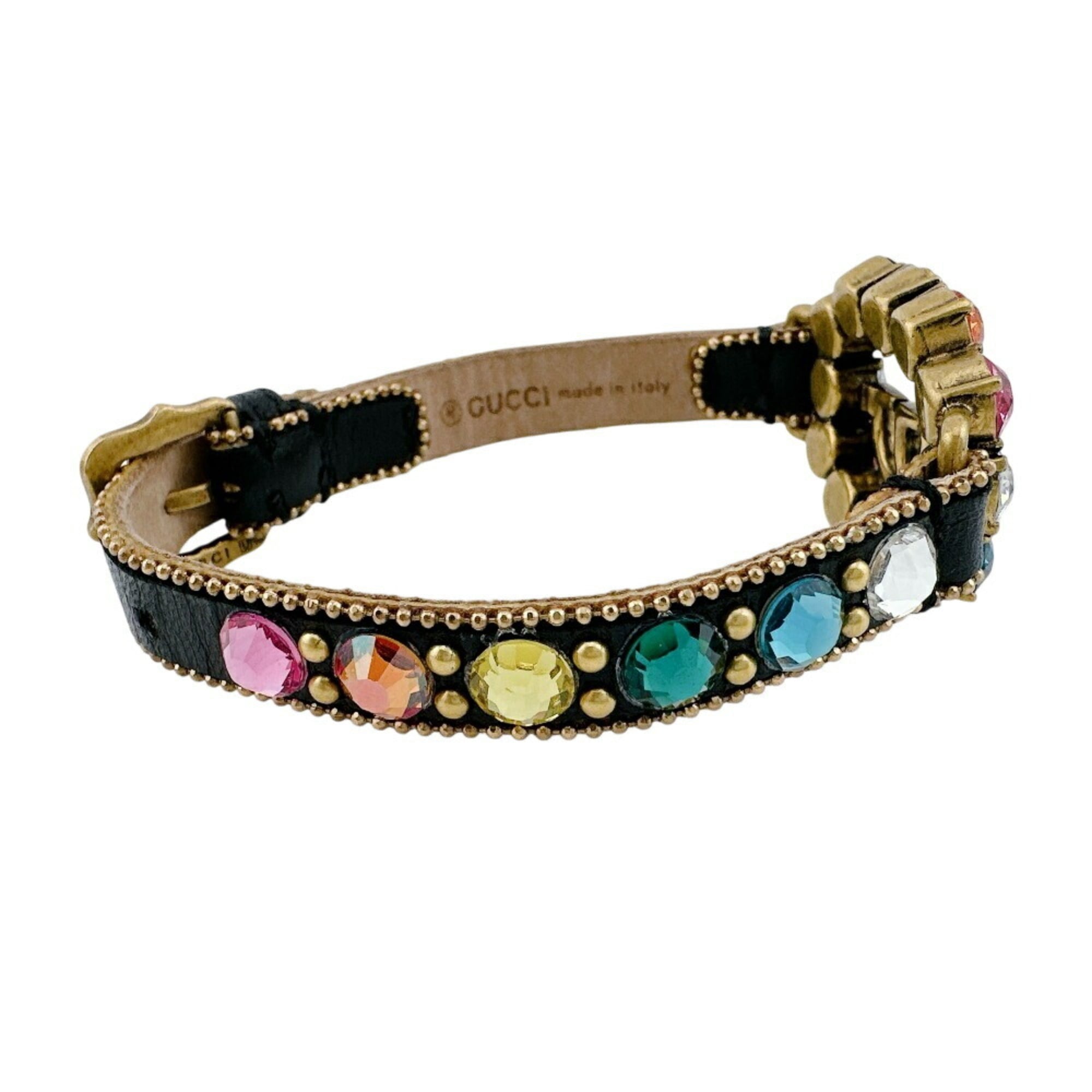 GUCCI GG Crystal Bracelet Multicolor Women's