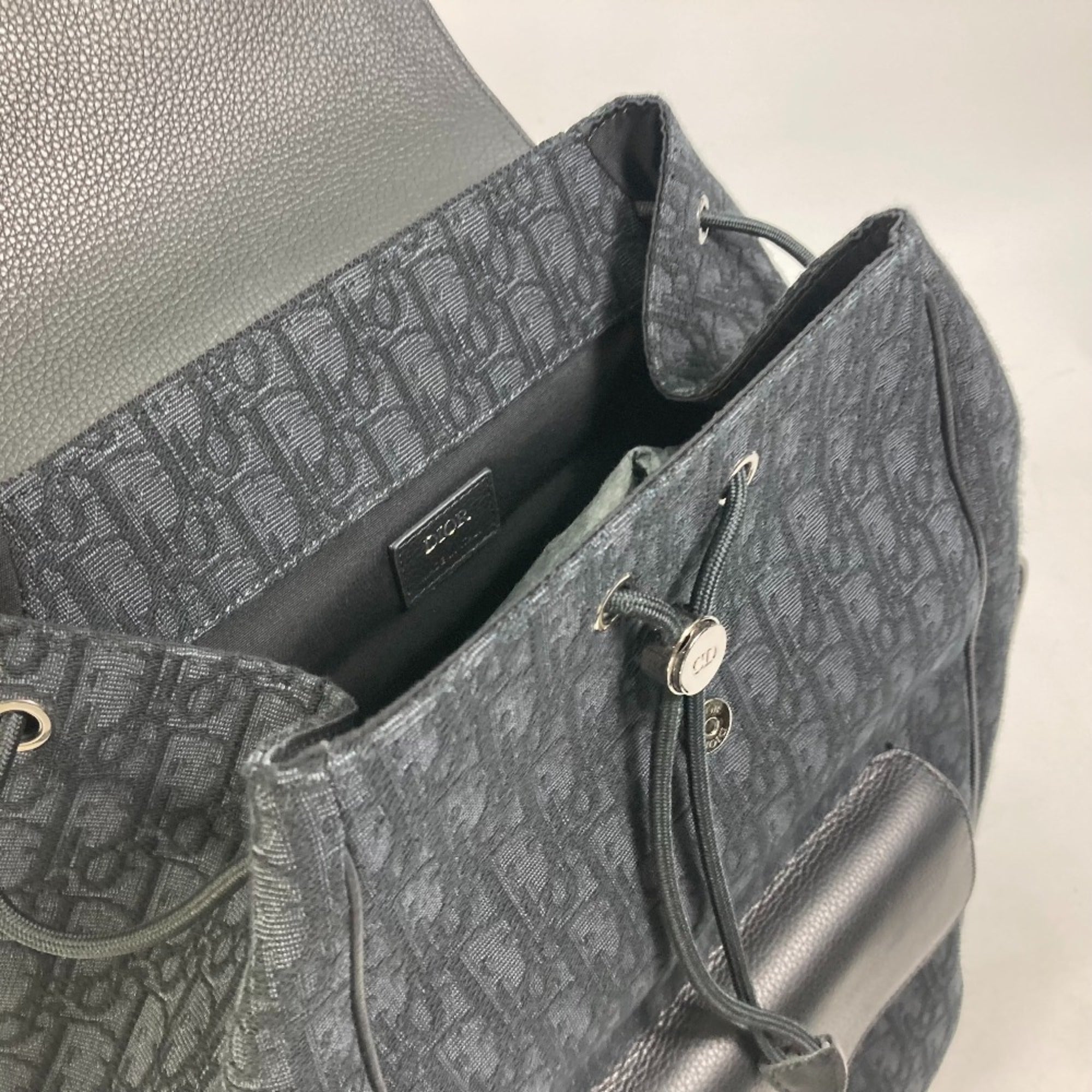 CHRISTIAN DIOR 1ADBA161YKS 23SS backpack bag Backpack Navy Black — Like New