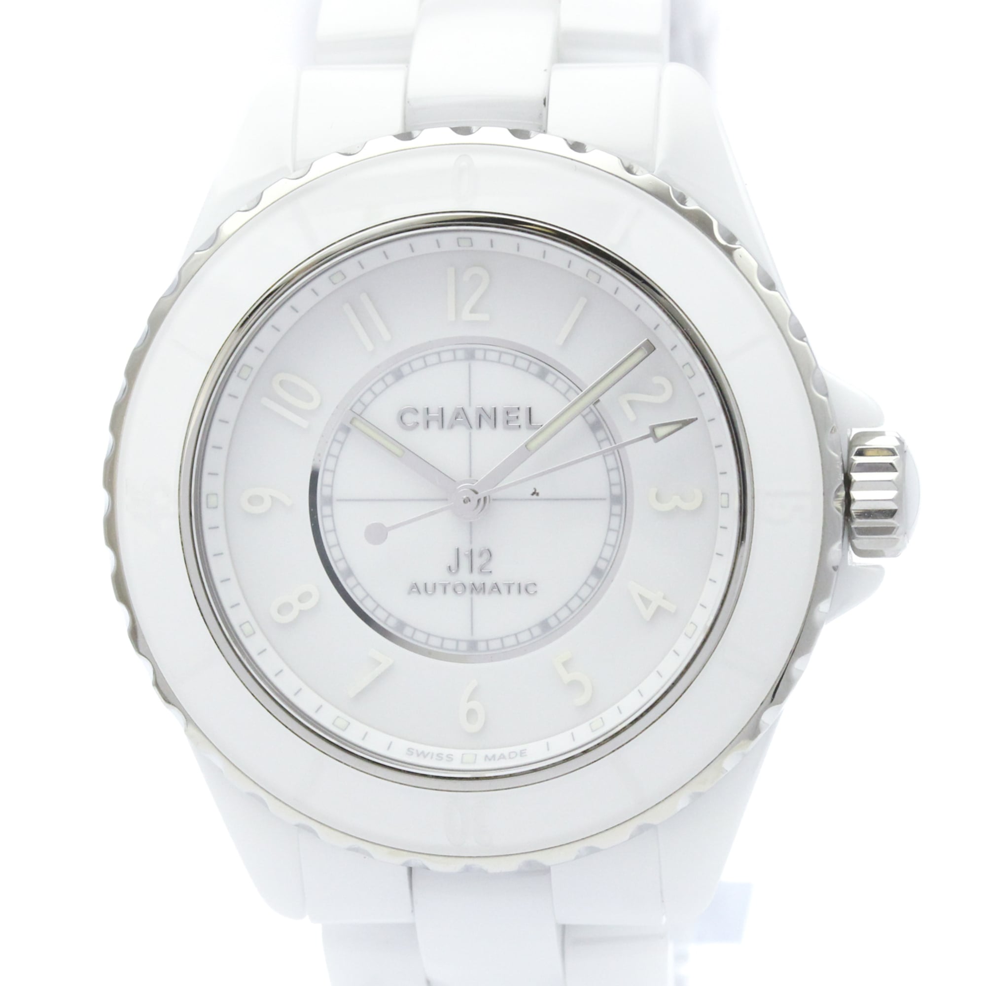 CHANEL J12 Phantom Ceramic Automatic Mens Watch H6186 Polished — Very Good