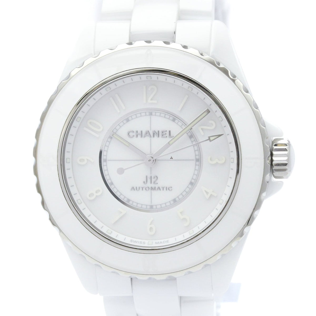 CHANEL J12 Phantom Ceramic Automatic Mens Watch H6186 Polished — Very Good