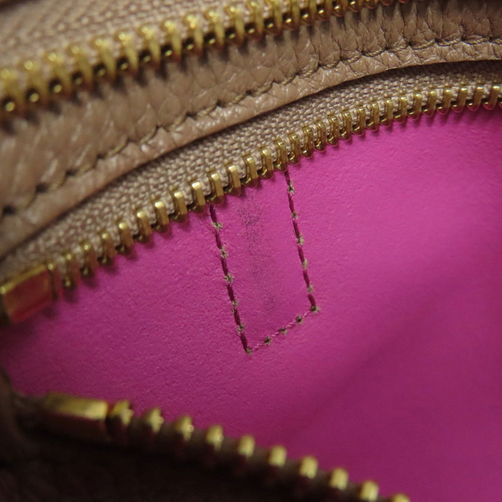 Salvatore Ferragamo Amy Gancini hardware leather tote bag for women.