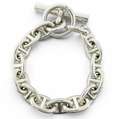 HERMES Chaine d'Ancre PM bracelet, AG925, 15 links, silver, made in France, 2025 model, weight 32.85g, women's — Like New