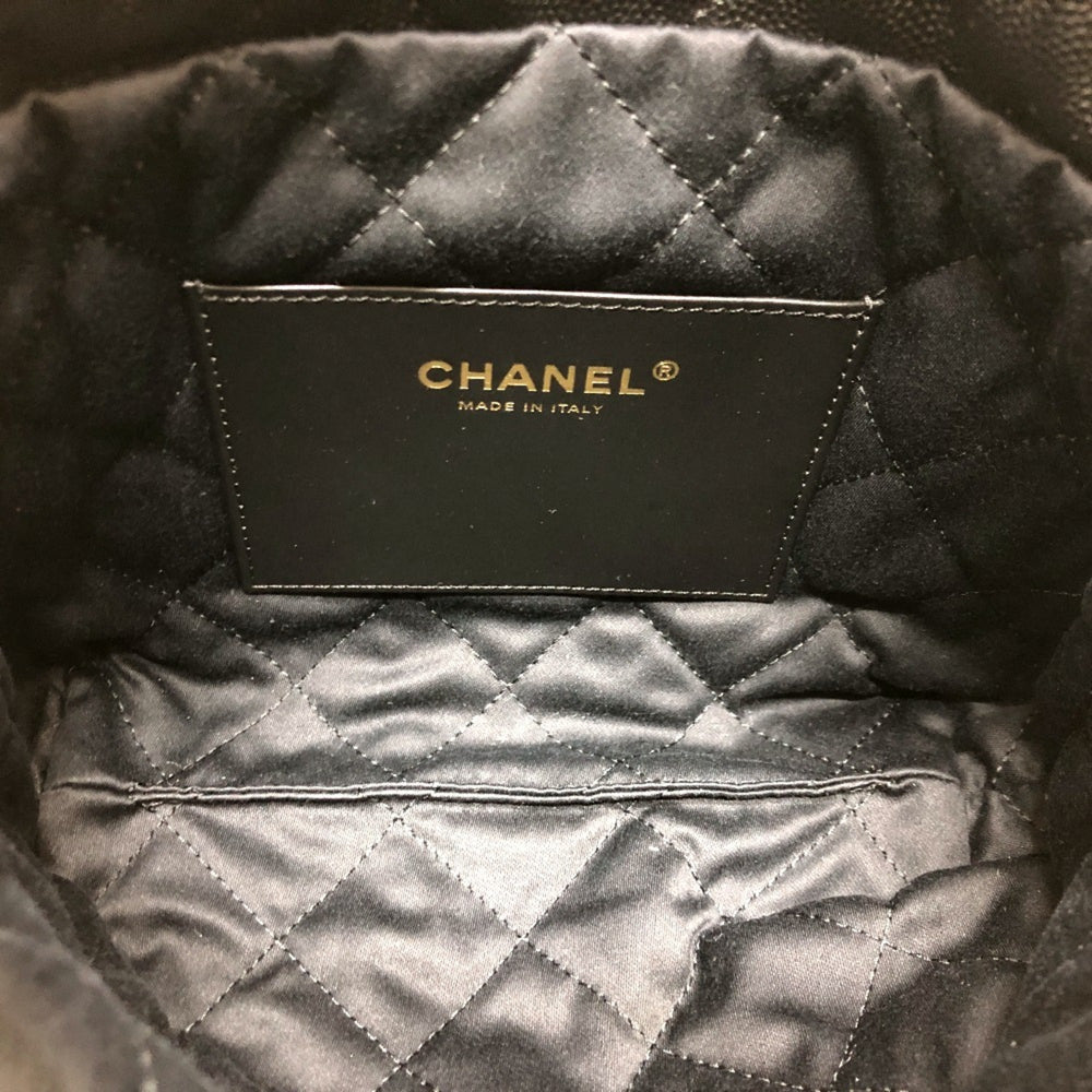 CHANEL AS3980 Matelasse Chanel 22 So Black Bag Shoulder Handbag Caviar Skin Women's — New - Store Return