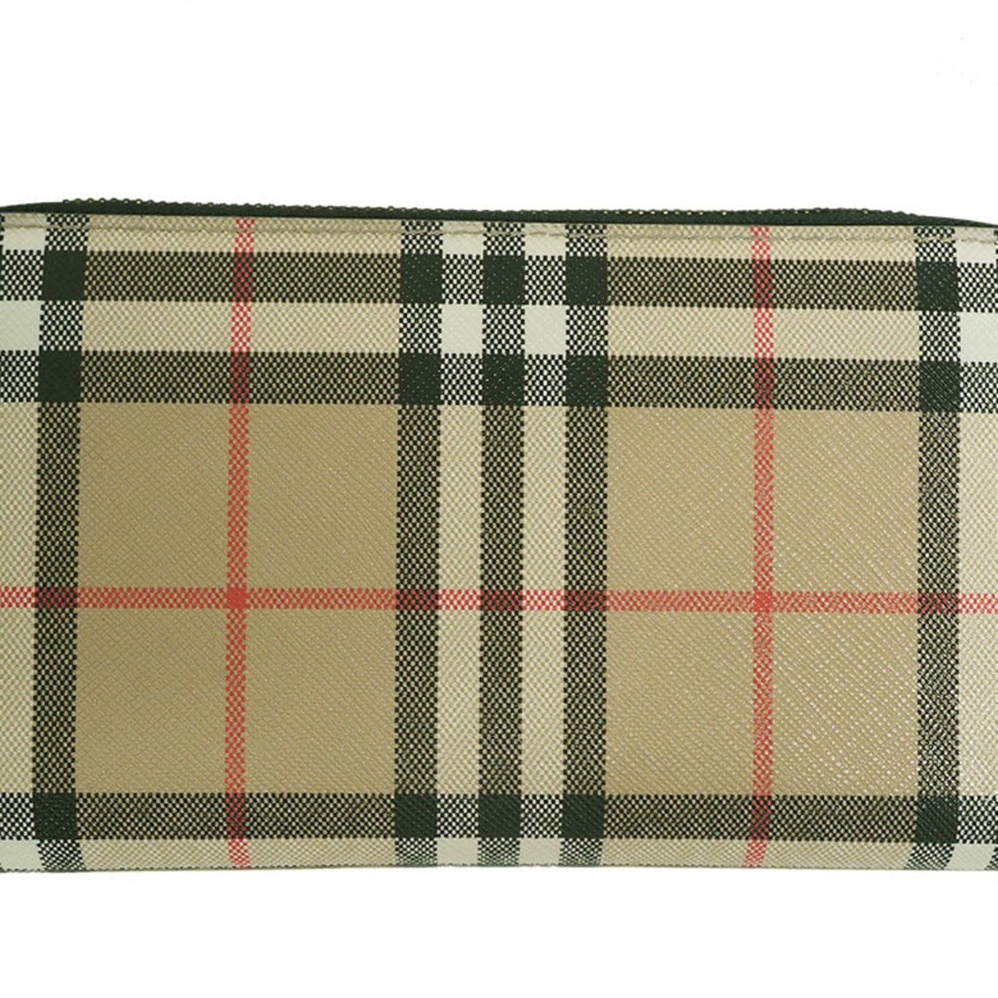 Burberry Check Round Long Wallet PVC Leather Women's 80580161 BURBERRY