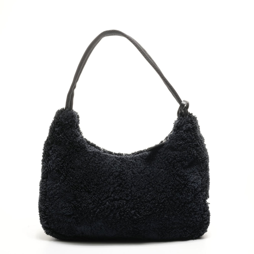 Prada Terry Mini 2000 Re-Edition Hobo Handbag in Black