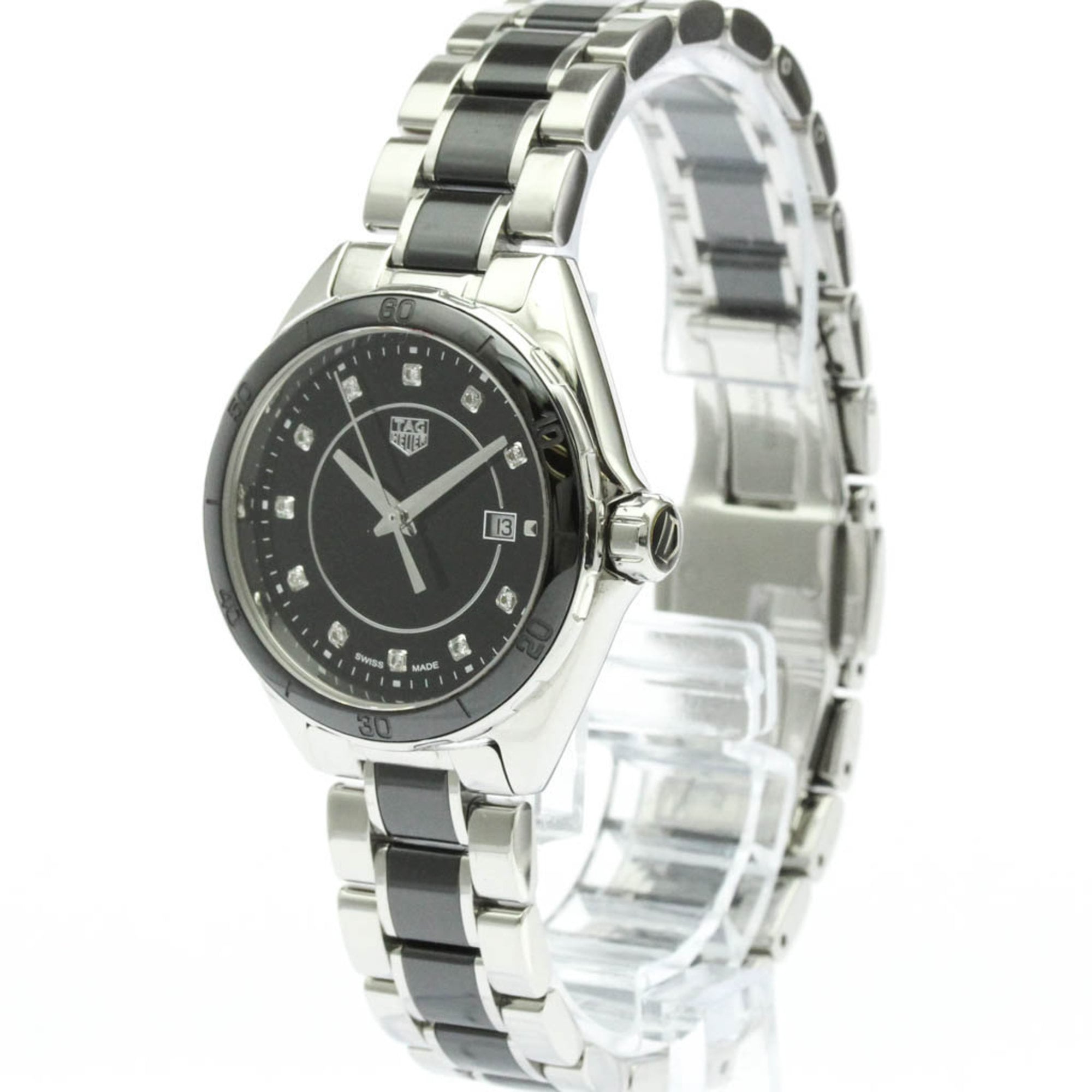 TAG HEUER Formula 1 Diamond Steel Quartz Ladies Watch WBJ141AB Polished — Very Good