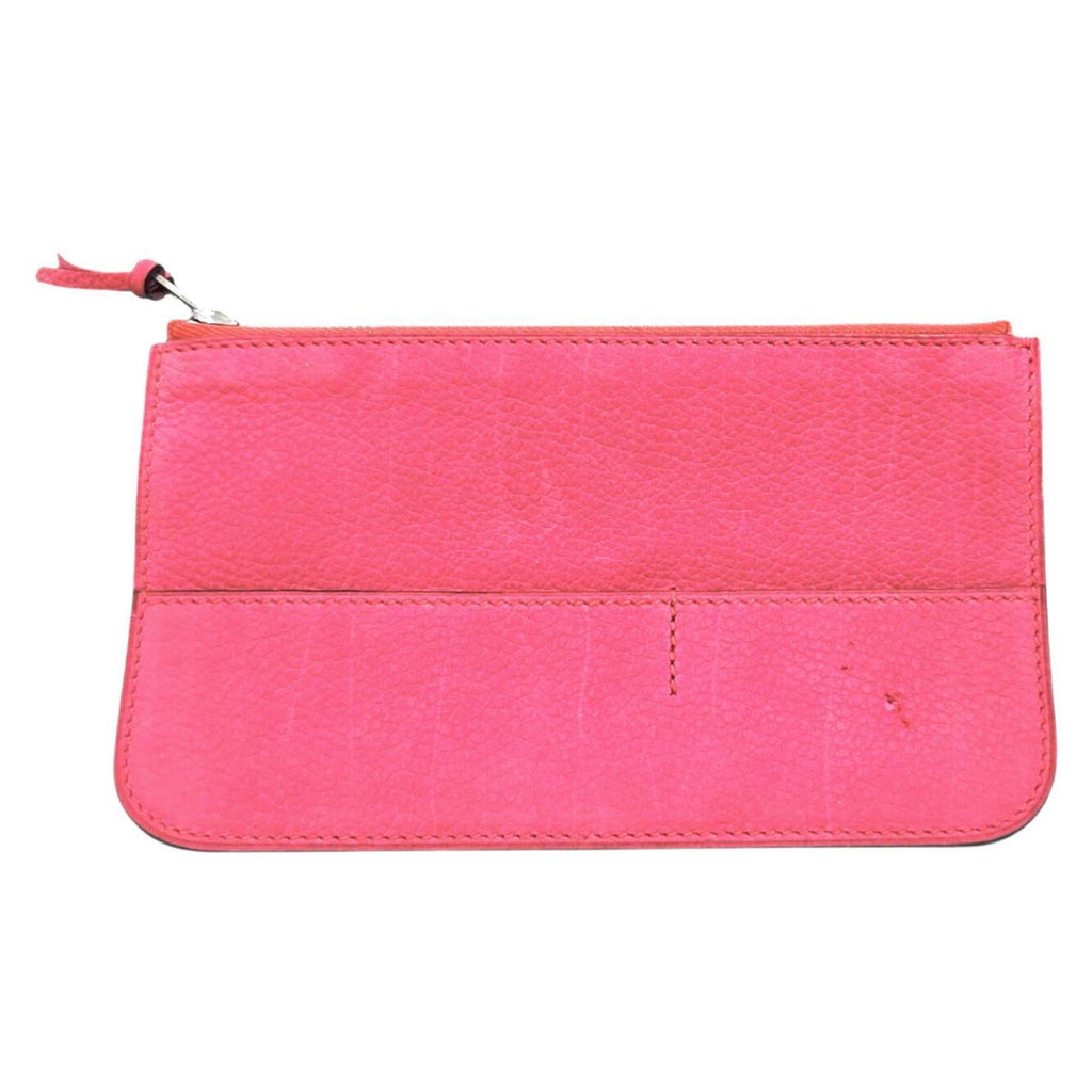 HERMES Dogon Duo GM Dobris Pink Long Wallet, Leather, Wallet & Coin Case, Women's Men's