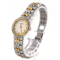 Hermes Olympia Combination SSxGP Quartz Watch — Good