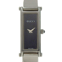 Gucci 1500L Stainless Steel Quartz Analog Watch with Black Dial for Women — Good