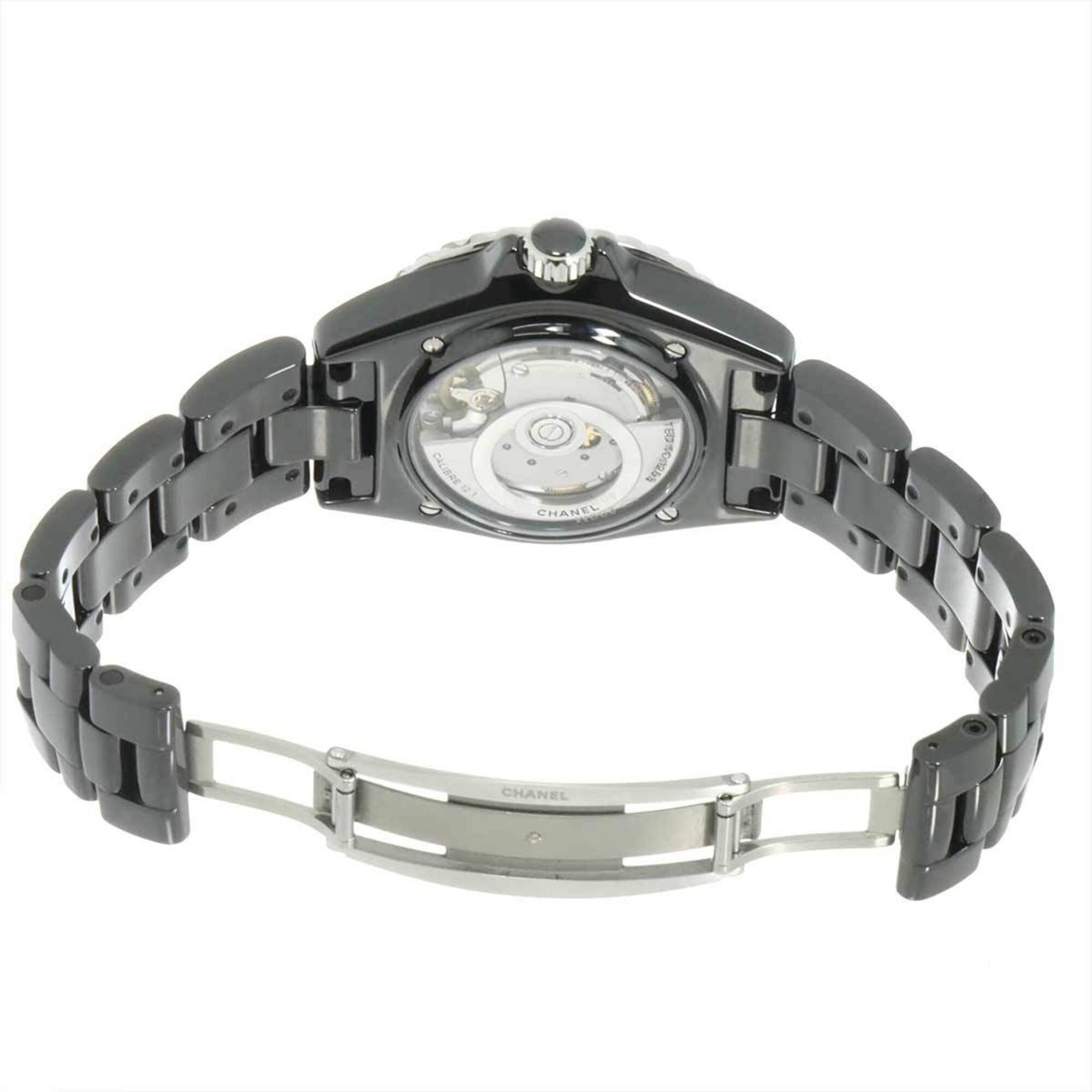 Chanel J12 Electro 38, Limited Edition of 1255 Pieces Worldwide, H7122, Men's Watch, Date, Black Ceramic, Automatic Winding — Like New