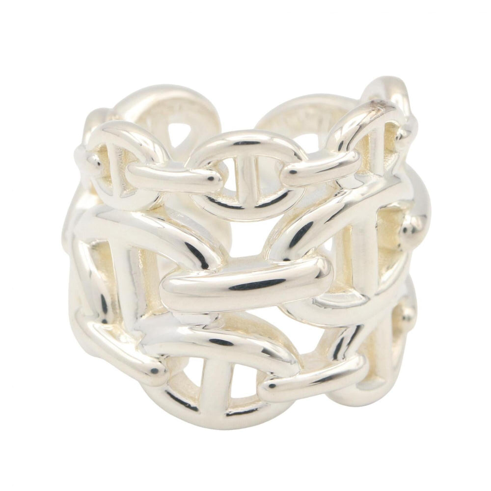 Hermes Chaine d'Ancre Enchainee GM Ring - Sterling Silver 925 Men's & Women's Tone — Like New