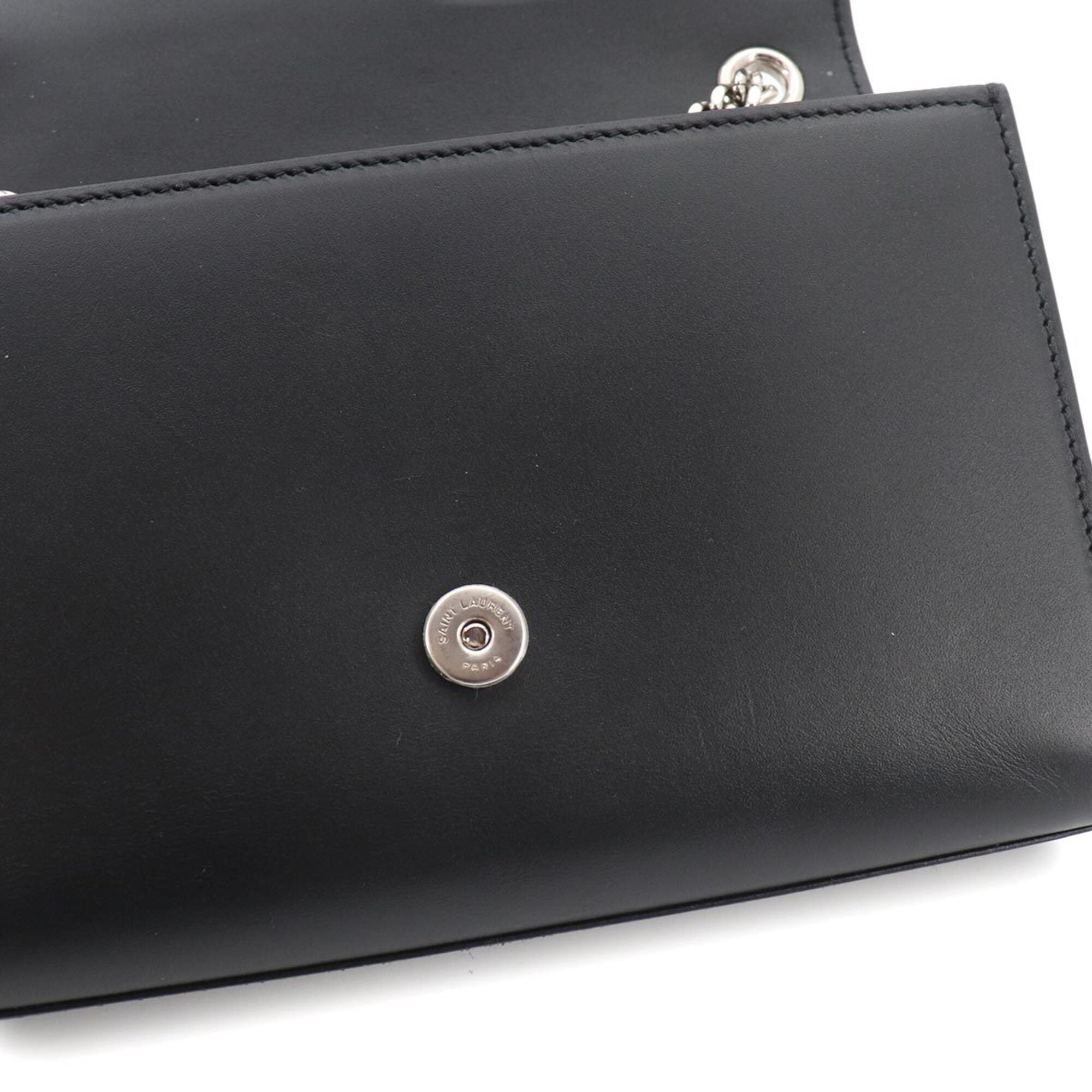 Saint Laurent Kate Small Chain Shoulder Handbag, Leather, Black, 474366 — New - Store Return