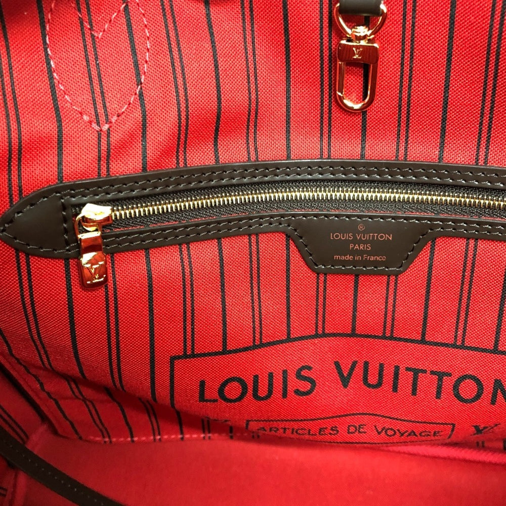 LOUIS VUITTON Louis Vuitton N40599 Neverfull MM Tote Bag Damier Canvas Women's Ebene Brown — New - Store Return