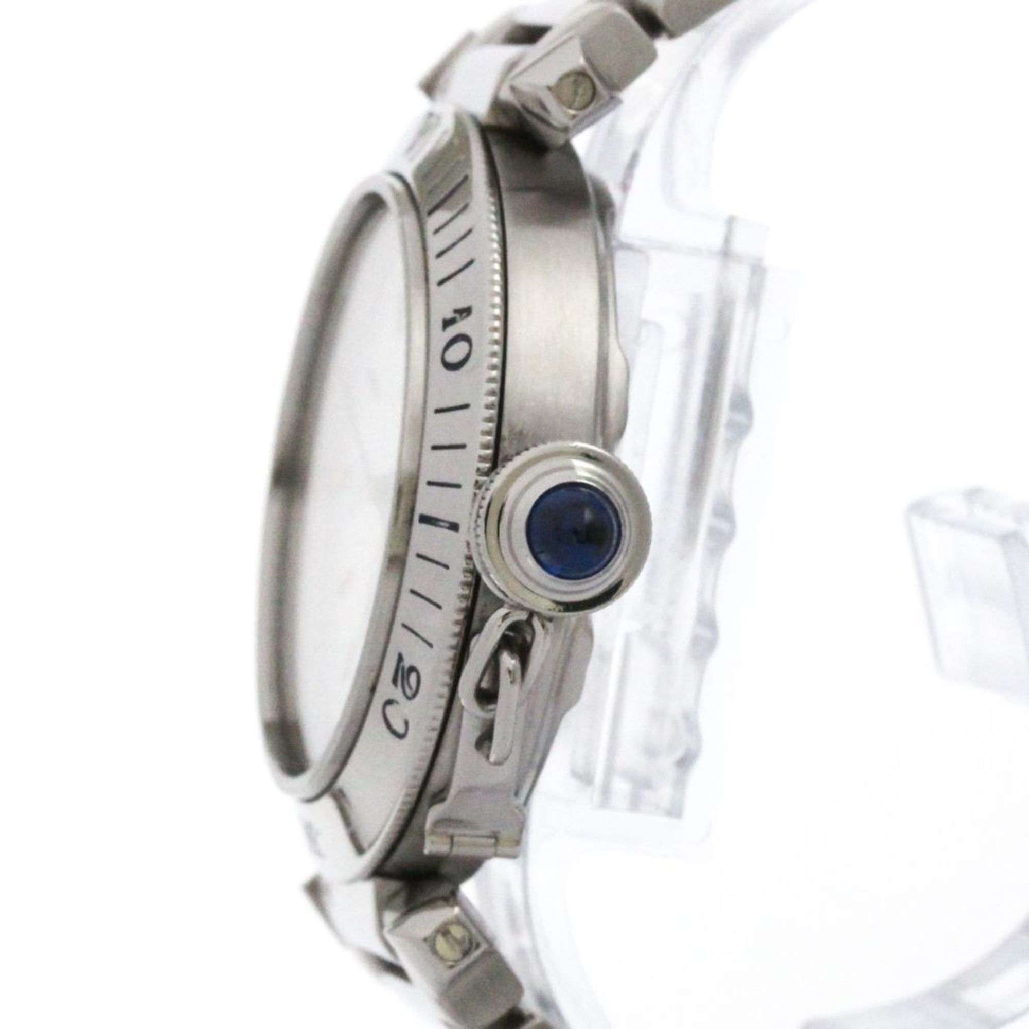 CARTIER Pasha Original Steel Automatic Unisex Watch W31007H2 Polished — Very Good