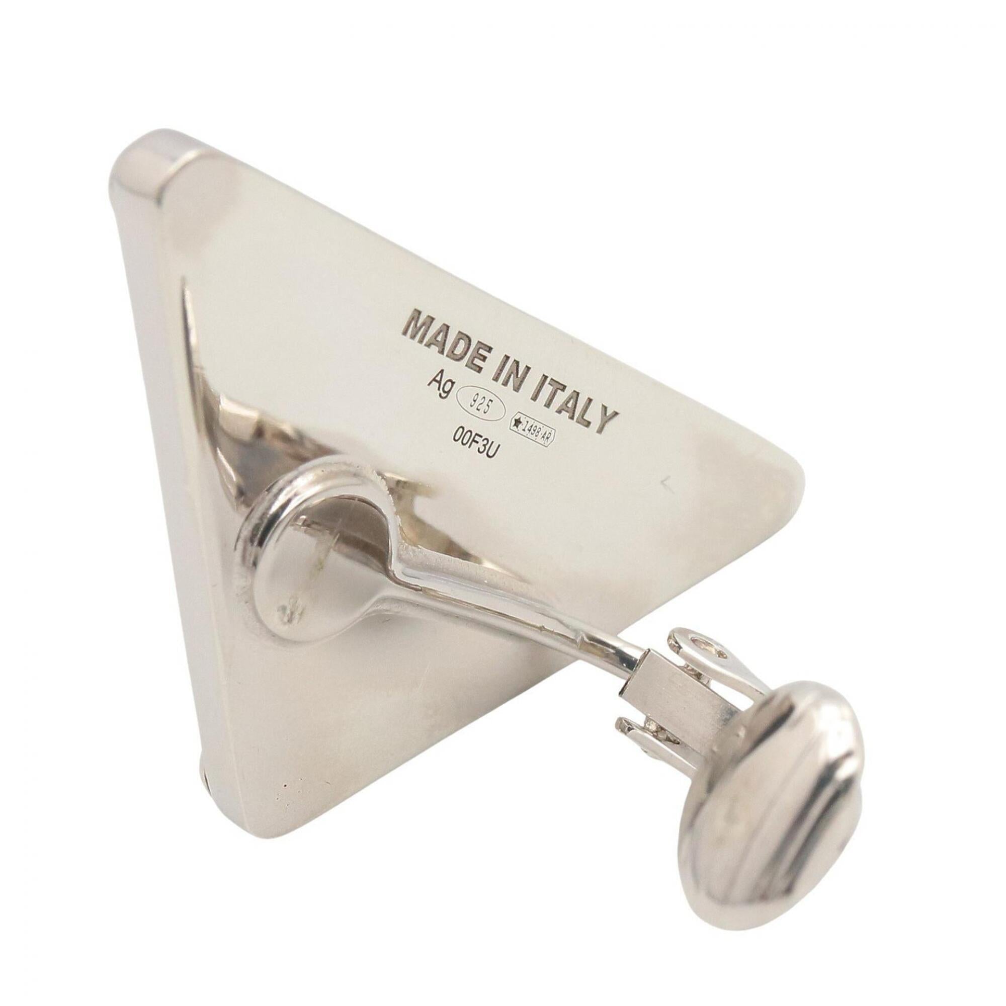 Prada PRADA 1JO722 SV925 Right Earring Jewelry Silver 925 Men's Women's Yellow — New - Store Return