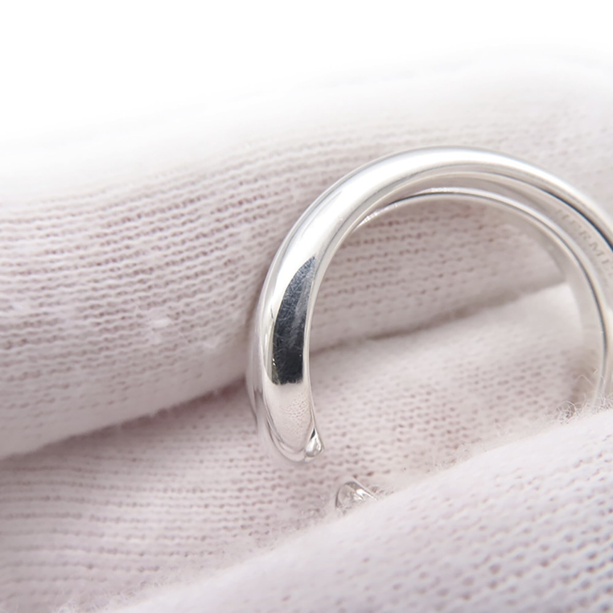 Hermes Lima PM ring, SV925 silver, ring size 52. HERMES — Like New
