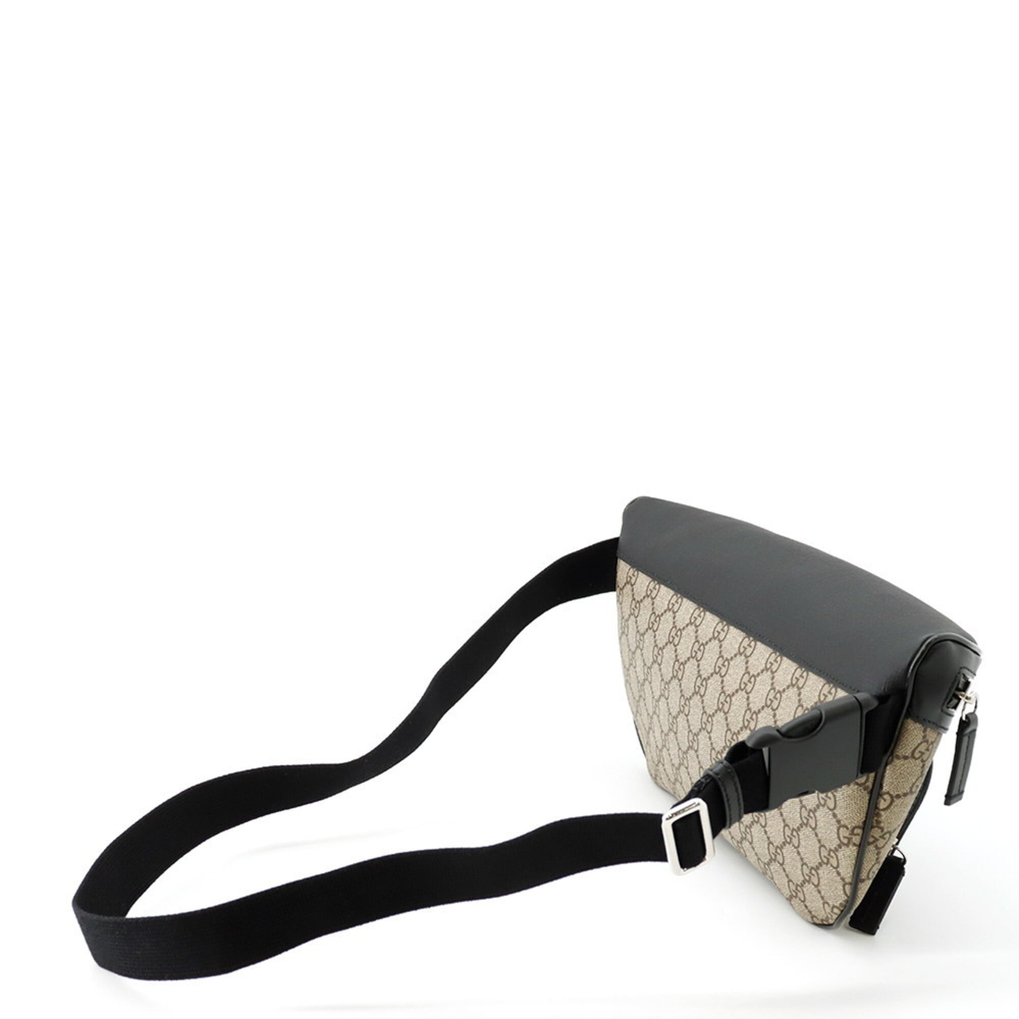 Gucci GG Supreme Belt Bag 779843 GUCCI Waist Black Handbag — Like New