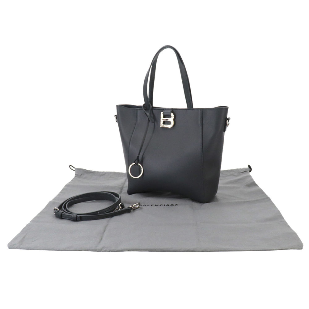 Balenciaga Hourglass Soft Small 2-way Tote Shoulder Handbag Leather Gray 810415 — New - Store Return