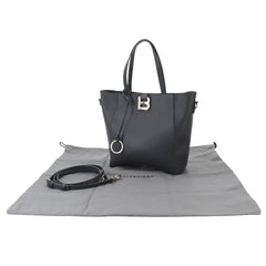 Balenciaga Hourglass Soft Small 2-way Tote Shoulder Handbag Leather Gray 810415 — New - Store Return