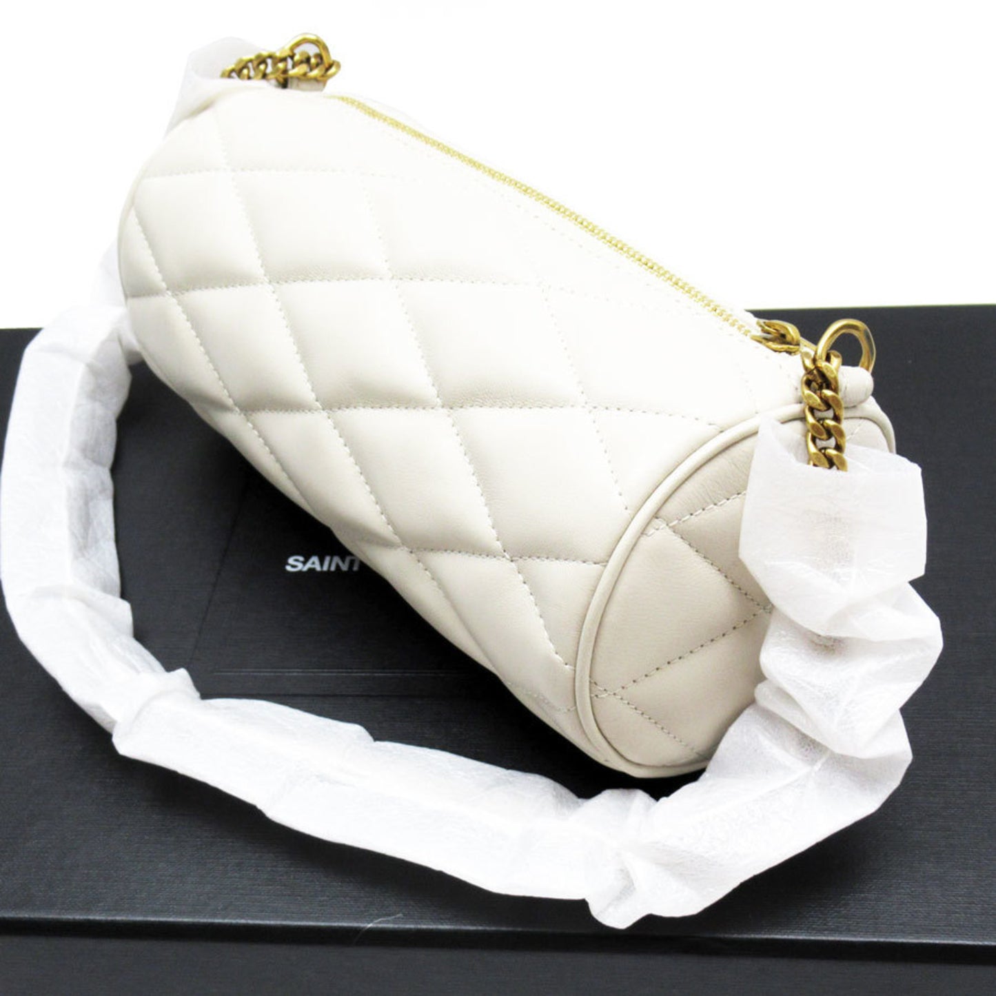 Saint Laurent SAINT LAURENT handbag leather ivory women's 699703 t19370f