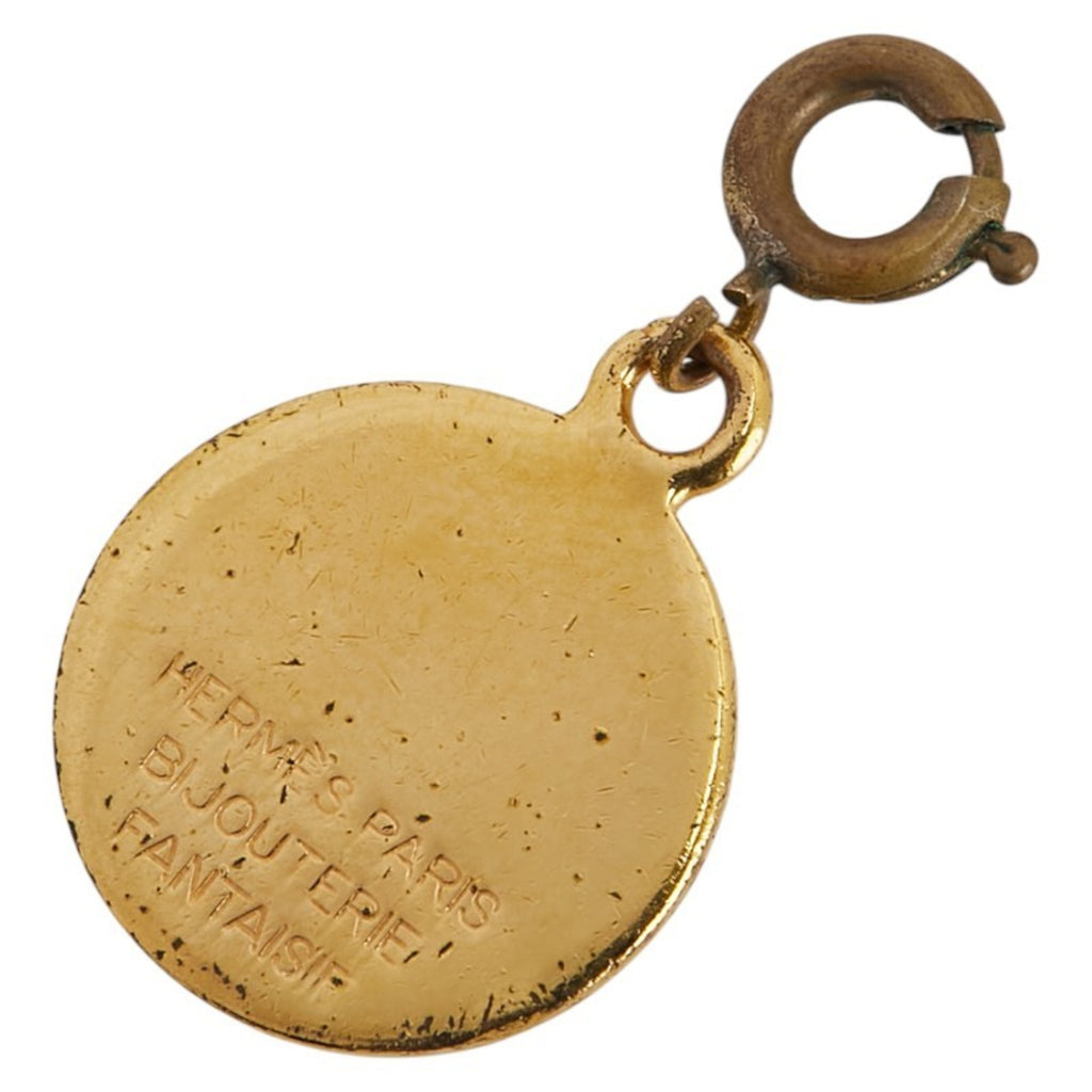 Hermes Serie Charm Pendant Top Gold Plated Women's HERMES