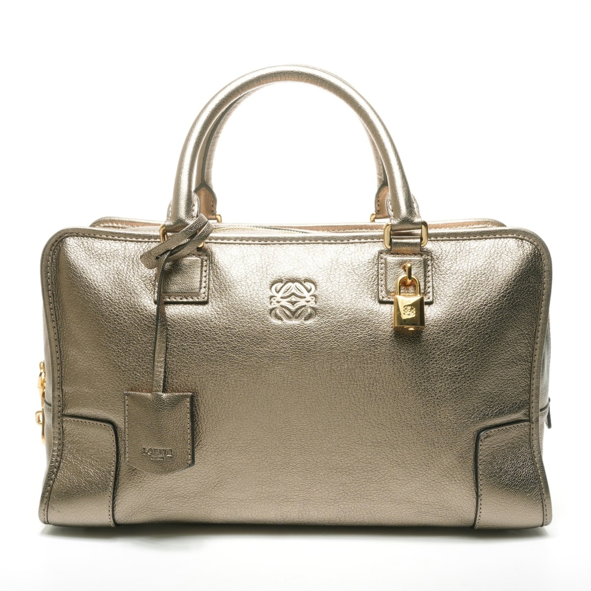 LOEWE Amazona Anagram Handbag Gold