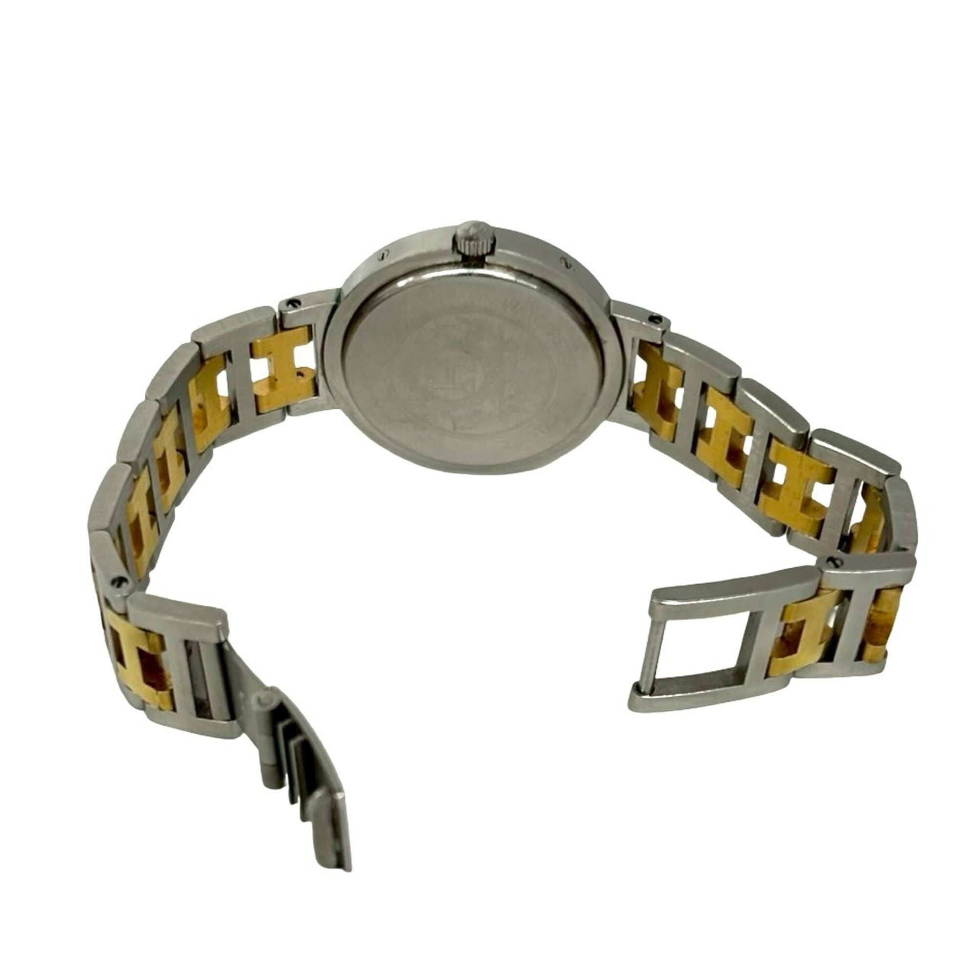 HERMES Clipper Stainless Steel GP Quartz Wristwatch, Silver, 32943 — Good