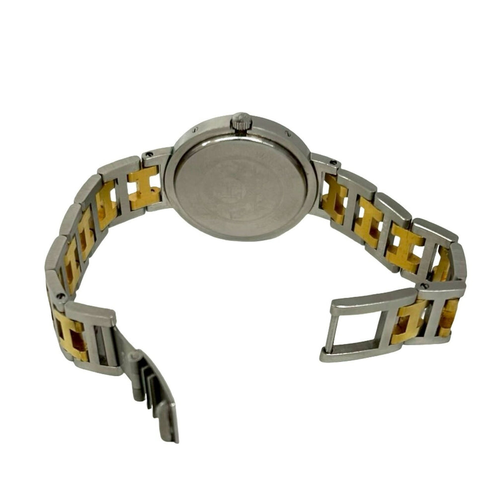 HERMES Clipper Stainless Steel GP Quartz Wristwatch, Silver, 32943 — Good