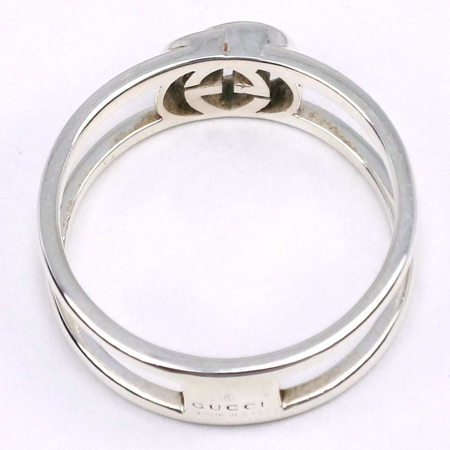 Gucci G Ring, size 10, ring, 925 silver, approx. 2.0g, logo for women